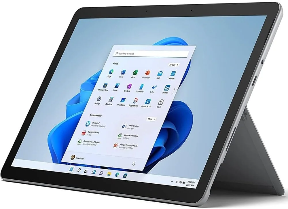 مایکروسافت سرفیس گو 3 LTE (128 گیگابایت، 8 گیگابایت رم، وای فای + 4G Cellular) صفحه نمایش لمسی 10.5 اینچی HD، پردازنده چهار هسته ای Intel Core i3، GSM/CDMA (کاملا آنلاک برای AT&T، Verizon، T-Mobile، جهانی) (همراه با SD 256 گیگابایتی، پلاتینیوم)