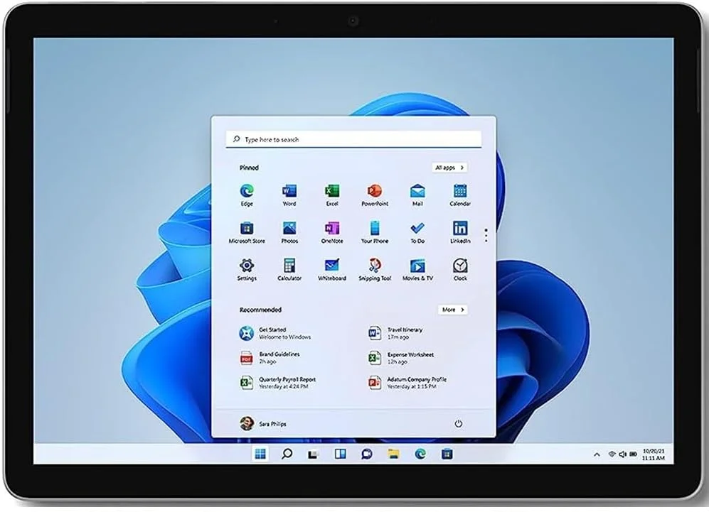 مایکروسافت سرفیس گو 3 LTE (128 گیگابایت، 8 گیگابایت رم، وای فای + 4G Cellular) صفحه نمایش لمسی 10.5 اینچی HD، پردازنده چهار هسته ای Intel Core i3، GSM/CDMA (کاملا آنلاک برای AT&T، Verizon، T-Mobile، جهانی) (همراه با SD 256 گیگابایتی، پلاتینیوم)