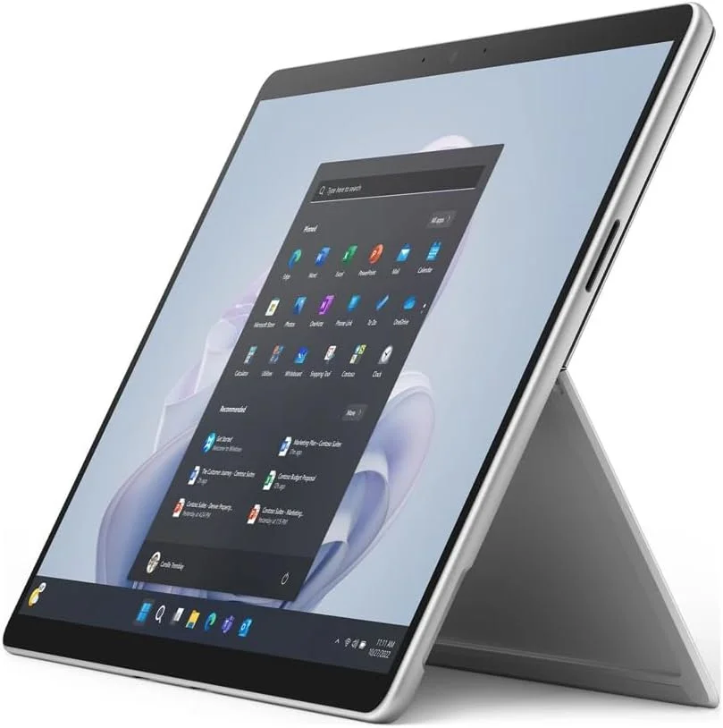 تبلت مایکروسافت Surface Pro 9 - ۱۳ اینچ - Core i7 نسل دوازدهم i7-1265U ده هسته ای (۱۰ هسته) - ۱۶ گیگابایت رم - ۵۱۲ گیگابایت SSD - ویندوز ۱۱ پرو ۶۴ بیتی - پلاتینیوم