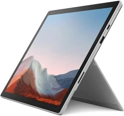 لپ تاپ Microsoft Surface Pro 7+: صفحه نمایش لمسی 12.3 اینچی PixelSense، پردازنده Intel i3، رم 8 گیگابایتی، حافظه SSD 128 گیگابایتی، تجربه نهایی تبلت ویندوزی پلاتینیوم 1XC-00001 (بازسازی شده)