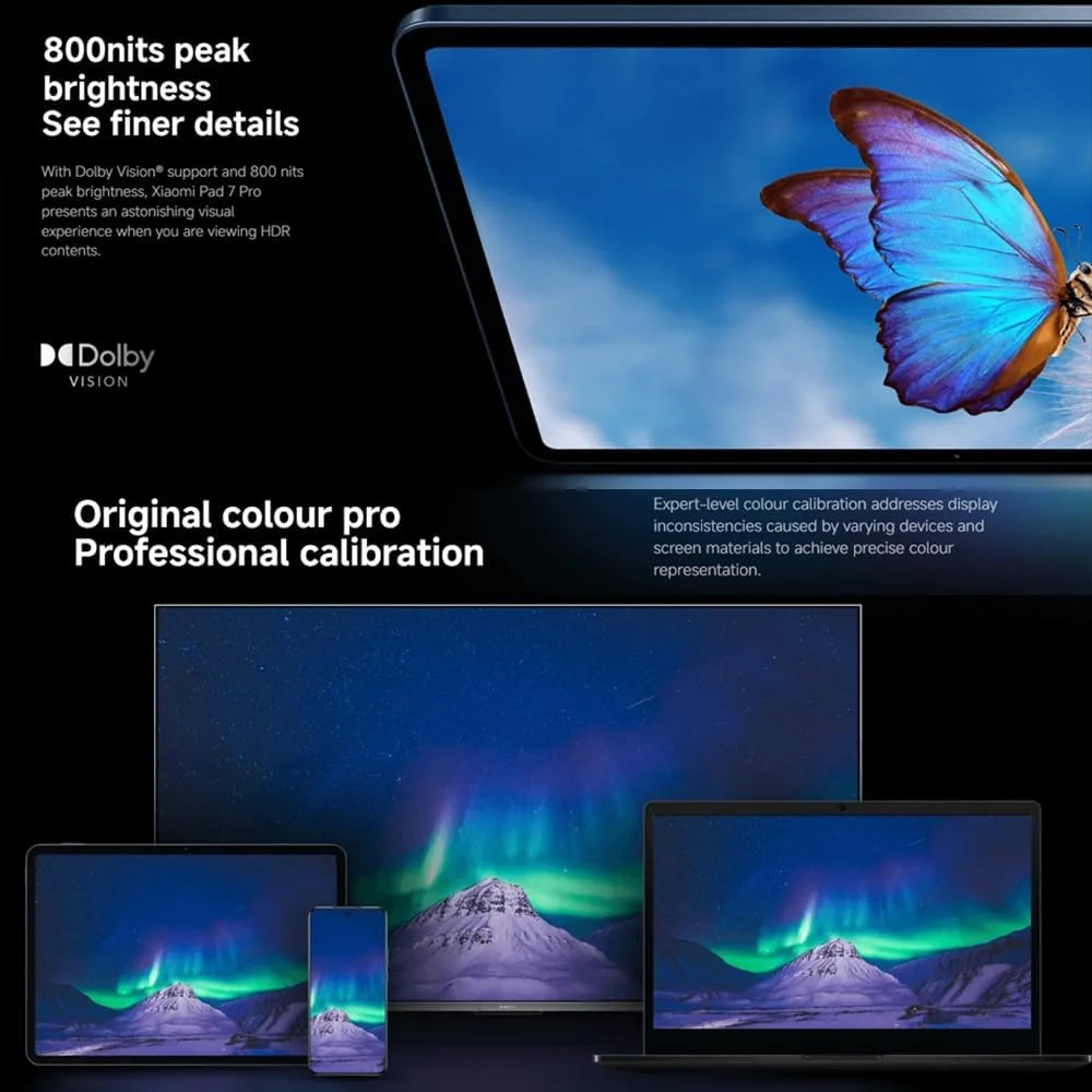 شیائومی پد 7 پرو نسخه Ai WiFi گلوبال (بدون قابلیت تماس یا پیامک) 11.2 اینچ 3.2K 144Hz 8850mAh بلوتوث 5.4 چهار بلندگو دوربین 50 مگاپیکسلی مدل 24091RPADG (سبز، 256 گیگابایت + 8 گیگابایت) شیائومی پد 7 پرو نسخه Ai WiFi گلوبال (بدون قابلیت تماس یا پیامک) 11.2 اینچ 3.2K 144Hz 8850mAh بلوتوث 5.4 چهار بلندگو دوربین 50 مگاپیکسلی مدل 24091RPADG (سبز، 256 گیگابایت + 8 گیگابایت)