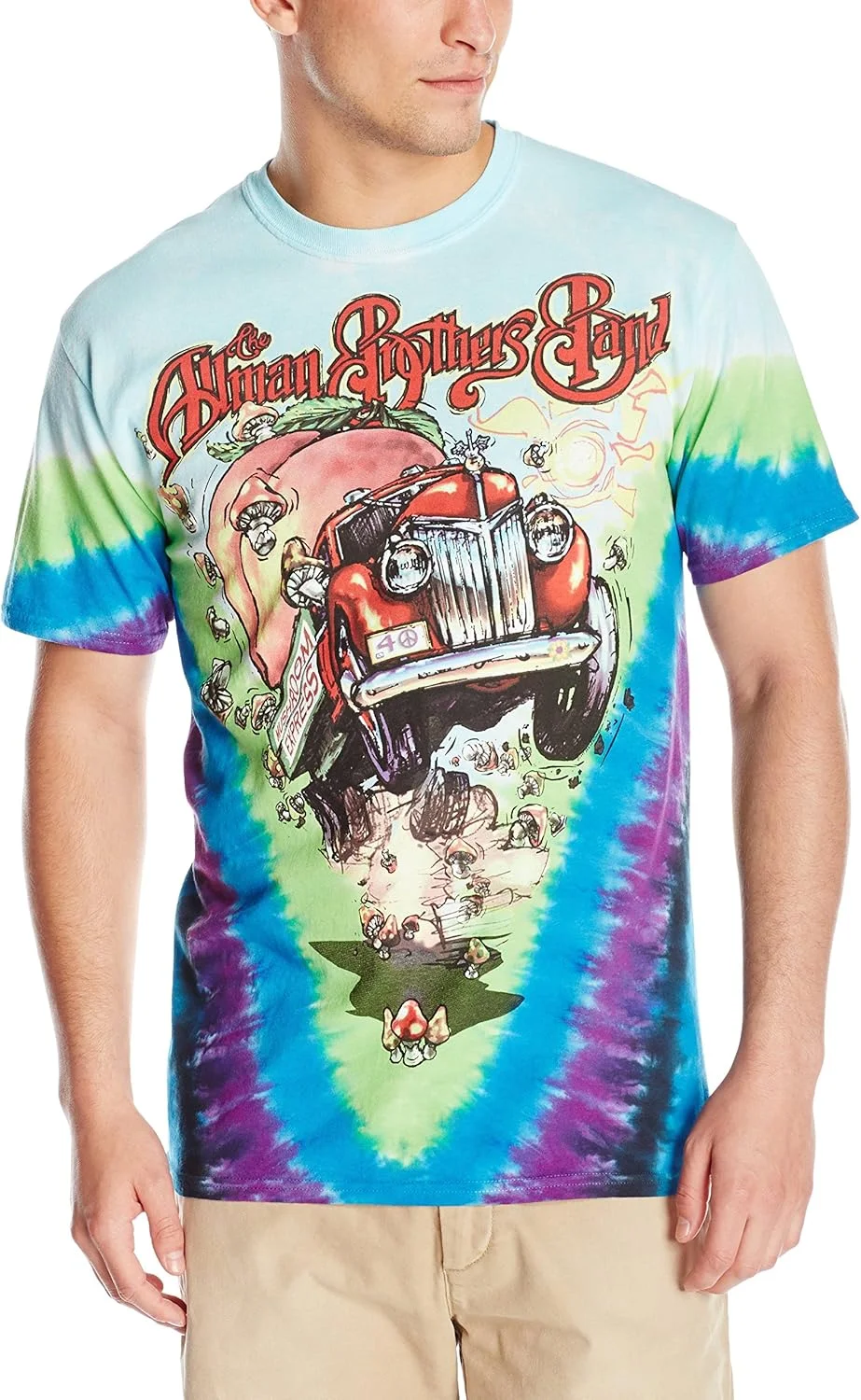 تی شرت آستین کوتاه مردانه با طرح گروه موسیقی آلمن برادرز
