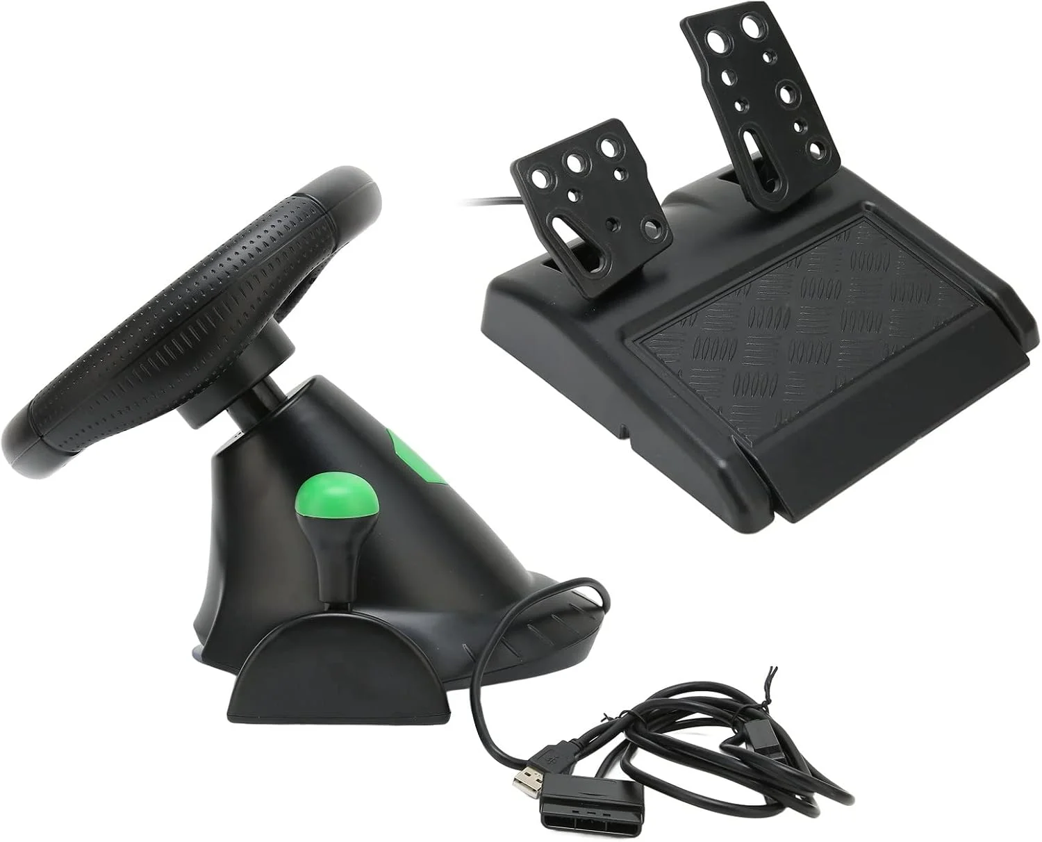 فرمان مسابقه برای 360، فرمان مسابقه 180 درجه PC با پدال برای PC، فرمان بازی جهانی 180 درجه، اتصال و بازی