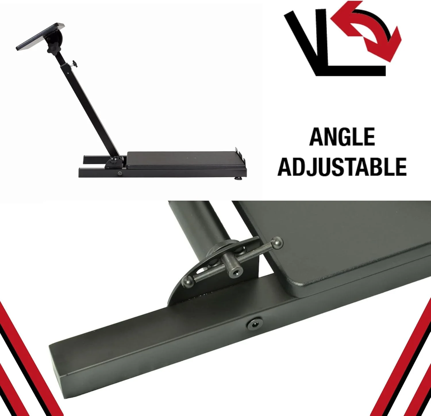 پایه فرمان مسابقه ای نهایی مشکی - مناسب برای لاجیتک، ایکس باکس، Madcatz و Thrustmaster