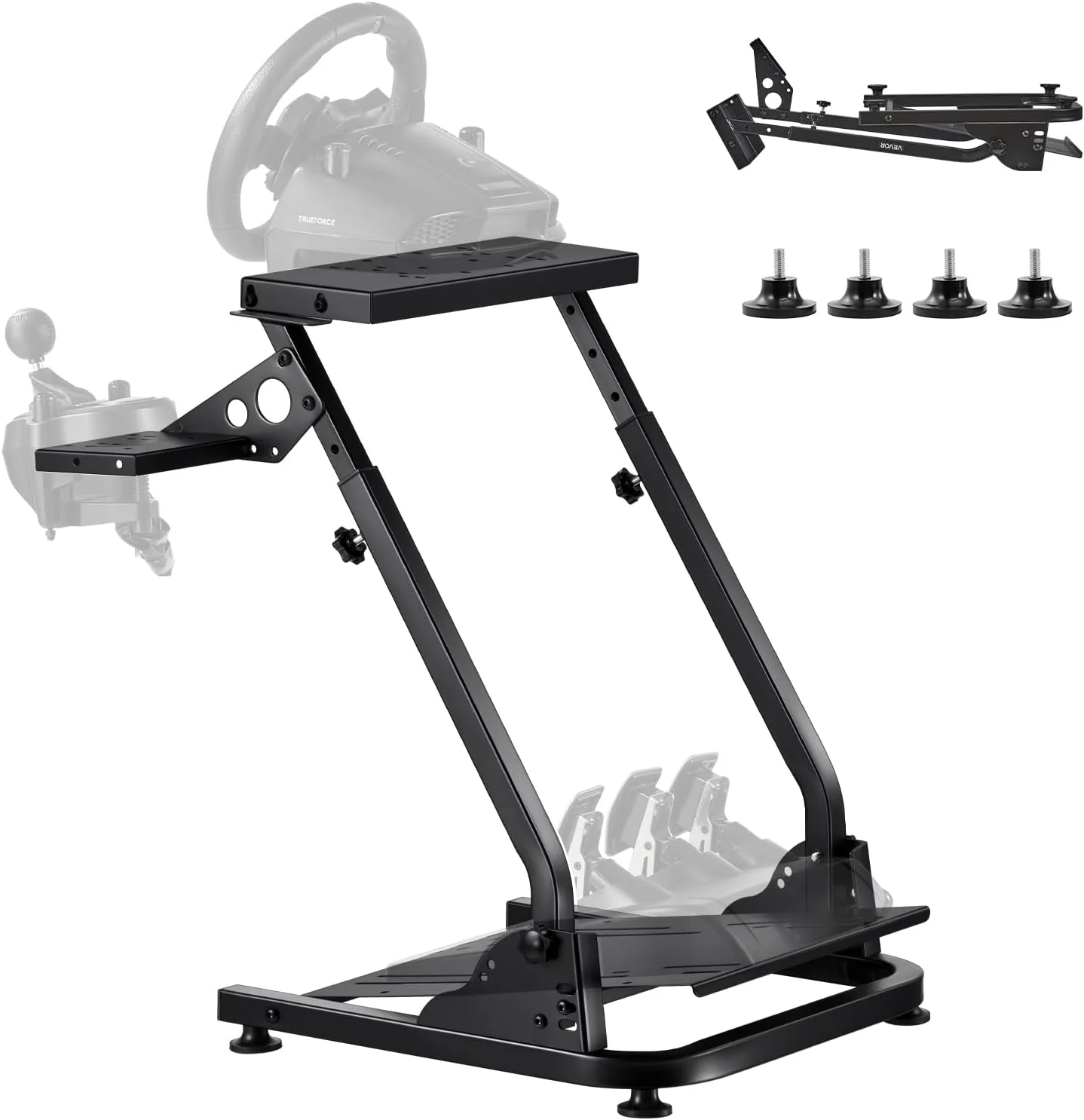 پایه فرمان مسابقه ویوور، پایه شبیه ساز قابل تنظیم و تاشو برای Logitech G29 G27 G920 G923، Thrustmaster T300RS T300GT T248 TS-PC TSXW Gaming Cockpit، پدال شبیه ساز شامل نمی شود پایه فرمان مسابقه ویوور، پایه شبیه ساز قابل تنظیم و تاشو برای Logitech G29 G27 G920 G923، Thrustmaster T300RS T300GT T248 TS-PC TSXW Gaming Cockpit، پدال شبیه ساز شامل نمی شود