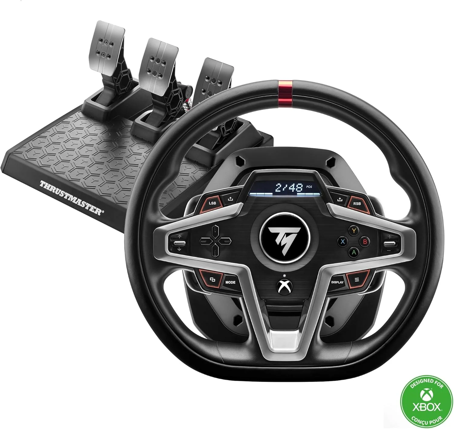 فرمان مسابقه و پدال های مغناطیسی Thrustmaster T248، ایکس باکس سری X|S، ایکس باکس وان، کامپیوتر فرمان مسابقه و پدال های مغناطیسی Thrustmaster T248، ایکس باکس سری X|S، ایکس باکس وان، کامپیوتر