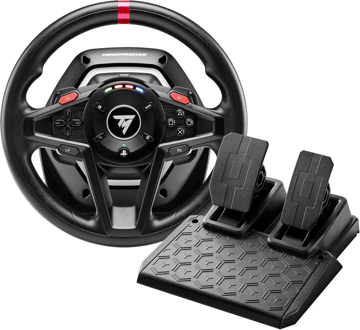 فرمان و پدال مسابقه ای Thrustmaster T128 - عملکرد بالا با فیدبک نیرو برای PC، PS4 و PS5، PS5 Pro فرمان و پدال مسابقه ای Thrustmaster T128 - عملکرد بالا با فیدبک نیرو برای PC، PS4 و PS5، PS5 Pro