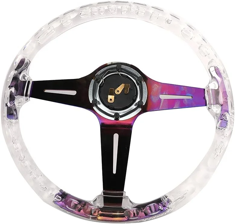 فرمان مسابقه ای آکریلیک RASTP، فرمان بازی مناسب برای مسابقه، موتوراسپورت، رانندگی شبیه ساز خودرو (نئو)