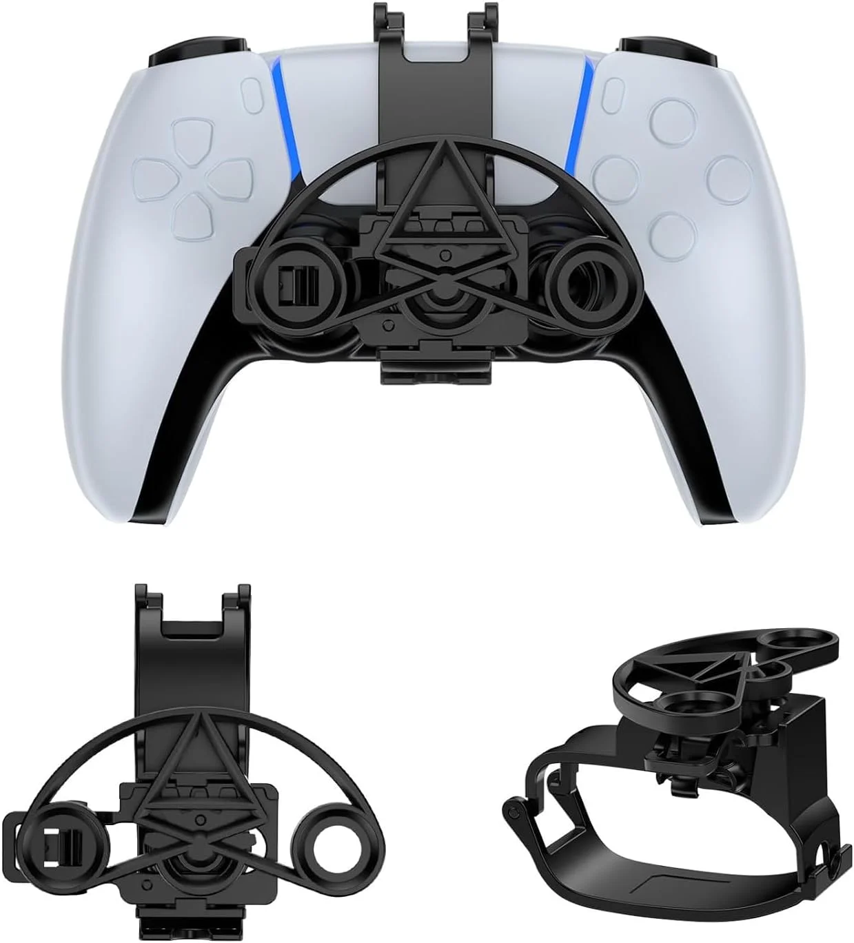 مینی فرمان مسابقه برای دسته بازی – مینی فرمان برای بازی های مسابقه ای بهبود یافته PS5 | کنترل واقعی، طراحی اتصال سریع، جنس ABS | دسترسی به پورت هدفون و شارژ (مشکی)