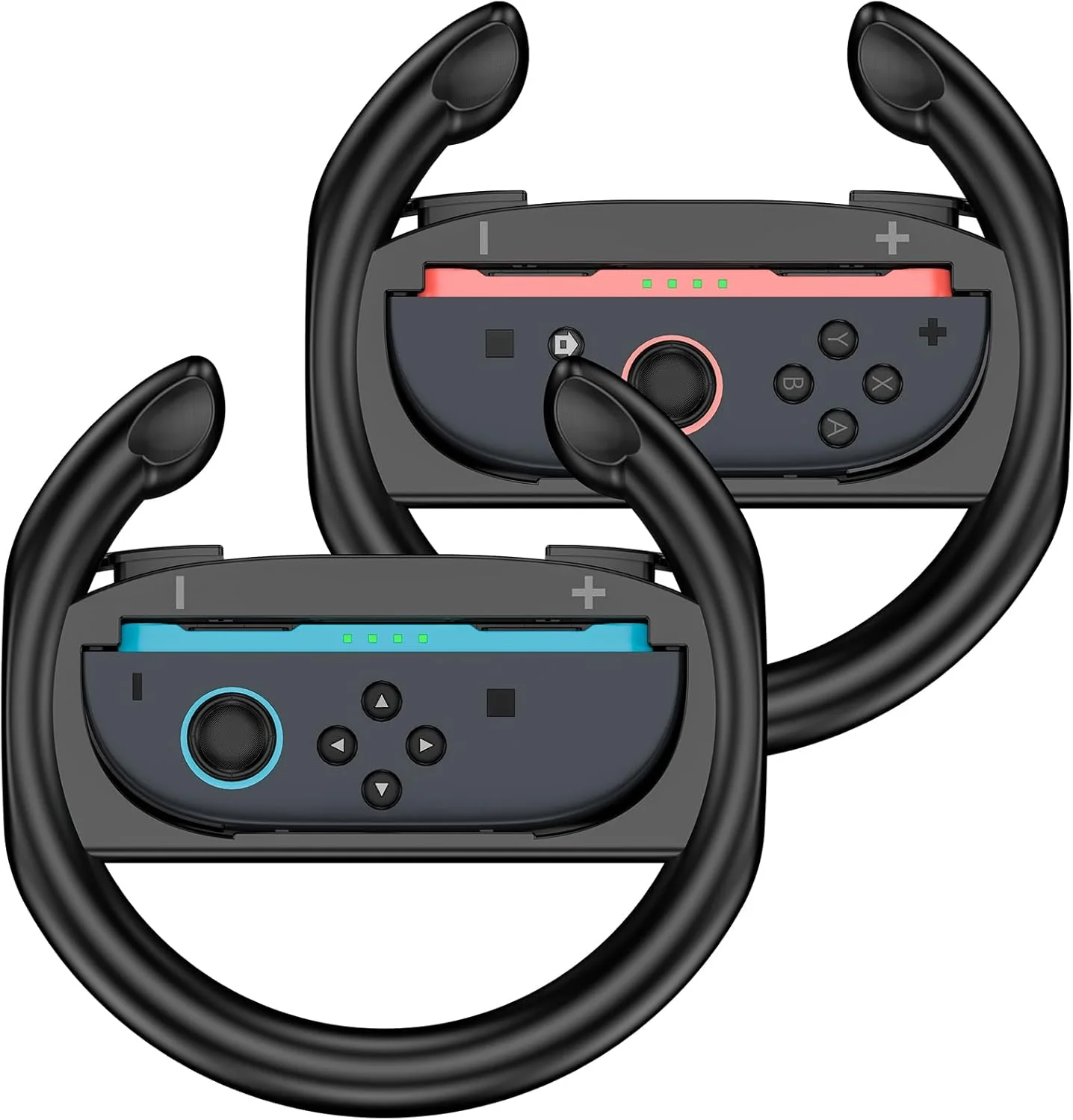 پک 2 عددی فرمان بازی ProCase برای کنسول نینتندو سوییچ 2 جوی‌کان، فرمان بازی 2025 برای بازی‌های مسابقه‌ای - مشکی