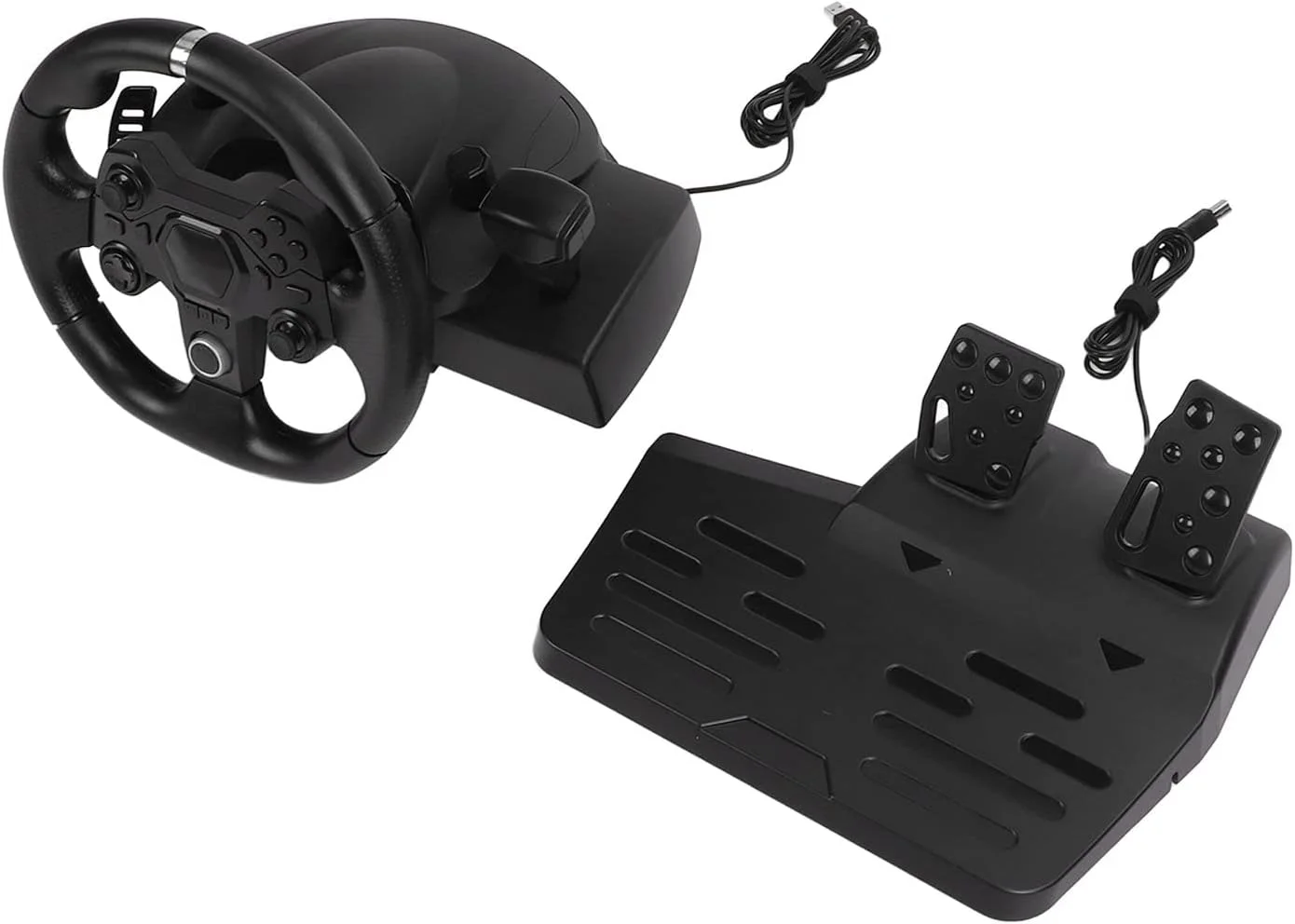 فرمان مسابقه بازی با لرزش، چرخش 270 درجه، 7 در 1 USB به همراه پدال برای PS4