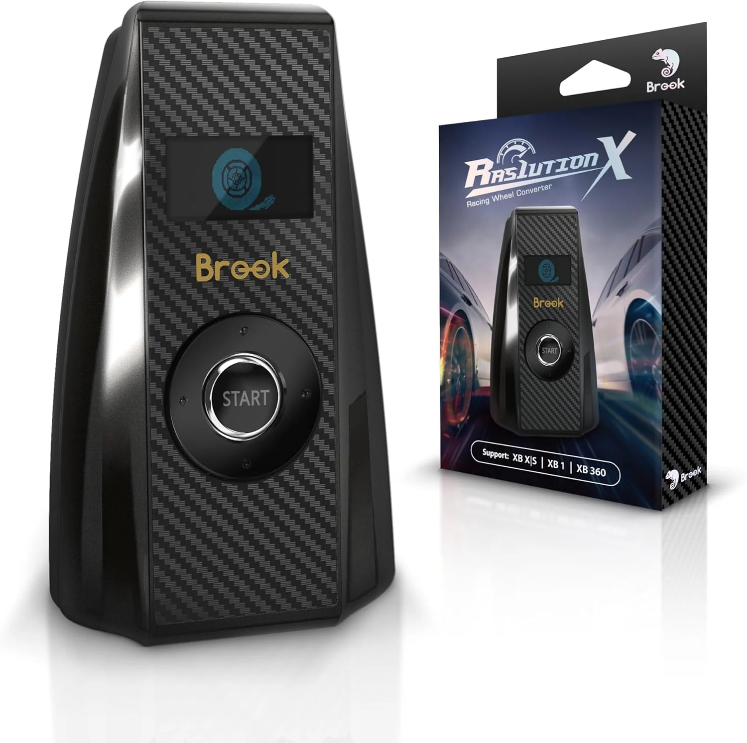 مبدل چرخ فرمان مسابقه ای Brook Ras1ution X جایگزین برای Xbox Series X|S، Xbox One، Xbox 360 | پشتیبانی از بیش از 60 چرخ فرمان | بازخورد نیرو و کنترل برنامه مبدل چرخ فرمان مسابقه ای Brook Ras1ution X جایگزین برای Xbox Series X|S، Xbox One، Xbox 360 | پشتیبانی از بیش از 60 چرخ فرمان | بازخورد نیرو و کنترل برنامه