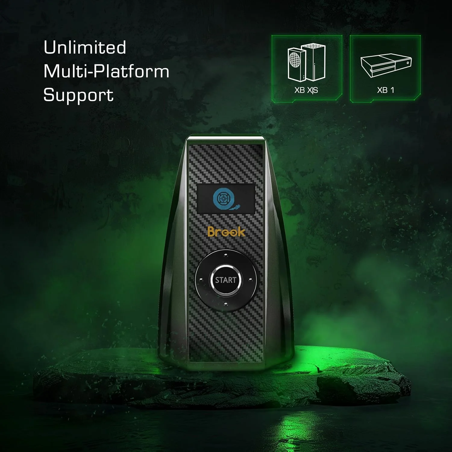 مبدل چرخ فرمان مسابقه ای Brook Ras1ution X جایگزین برای Xbox Series X|S، Xbox One، Xbox 360 | پشتیبانی از بیش از 60 چرخ فرمان | بازخورد نیرو و کنترل برنامه