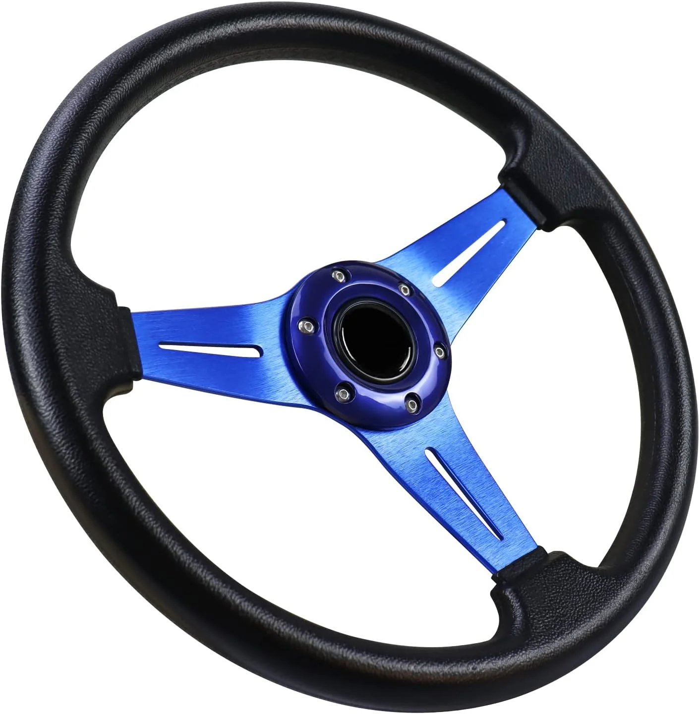 فرمان مسابقه ای یونیورسال، فرمان دریفتینگ، فرمان مسابقه ای گیمینگ، 34.5 سانتیمتر، چرم وینیل با 6 پیچ و دکمه بوق برای مسابقه، رالی، موتوراسپرت، شبیه سازی خودرو فرمان مسابقه ای یونیورسال، فرمان دریفتینگ، فرمان مسابقه ای گیمینگ، 34.5 سانتیمتر، چرم وینیل با 6 پیچ و دکمه بوق برای مسابقه، رالی، موتوراسپرت، شبیه سازی خودرو