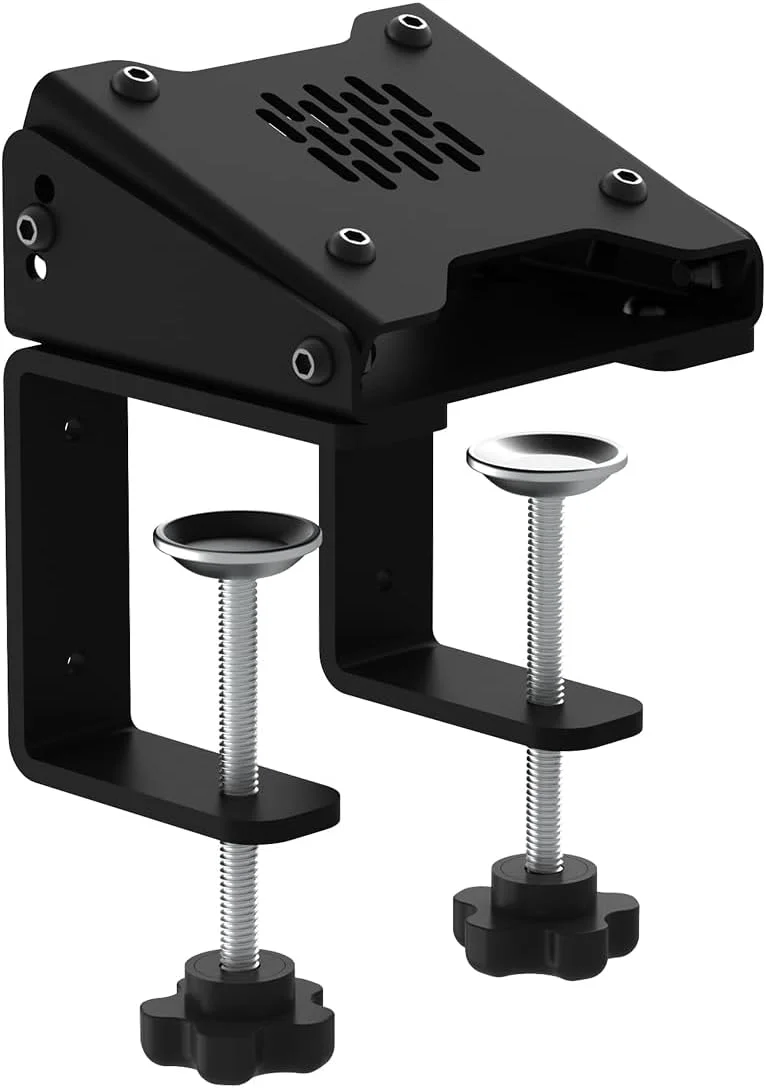 فرمان مسابقه CAMMUS C12، فرمان بازی + گیره نصب رومیزی + کنترل‌های چند منظوره، فرمان مخصوص کامپیوتر، پدال‌های تعویض دنده مغناطیسی، PC - مشکی