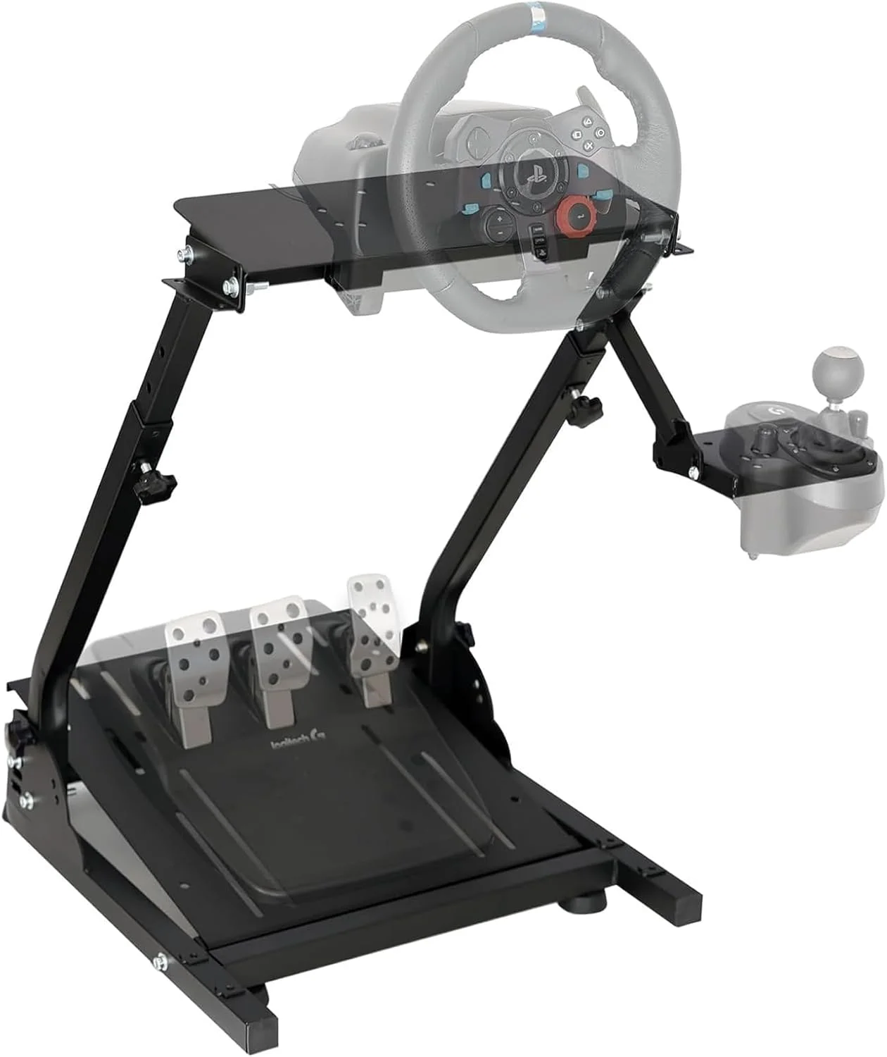 پایه فرمان مسابقه ای، شبیه ساز فرمان قابل تنظیم، سازگار با Logitech G25, G27, G29, G920، مشکی 58 * 48 * 80 سانتی متر پایه فرمان مسابقه ای، شبیه ساز فرمان قابل تنظیم، سازگار با Logitech G25, G27, G29, G920، مشکی 58 * 48 * 80 سانتی متر