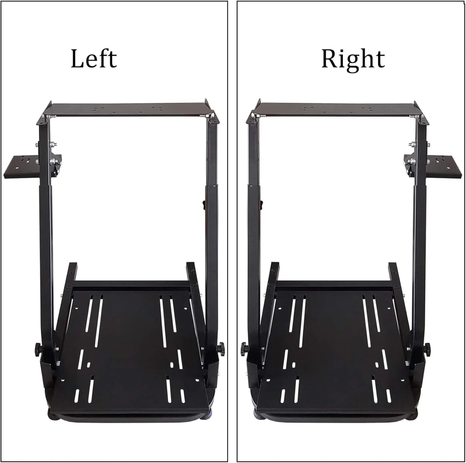 پایه فرمان مسابقه ای، شبیه ساز فرمان قابل تنظیم، سازگار با Logitech G25, G27, G29, G920، مشکی 58 * 48 * 80 سانتی متر