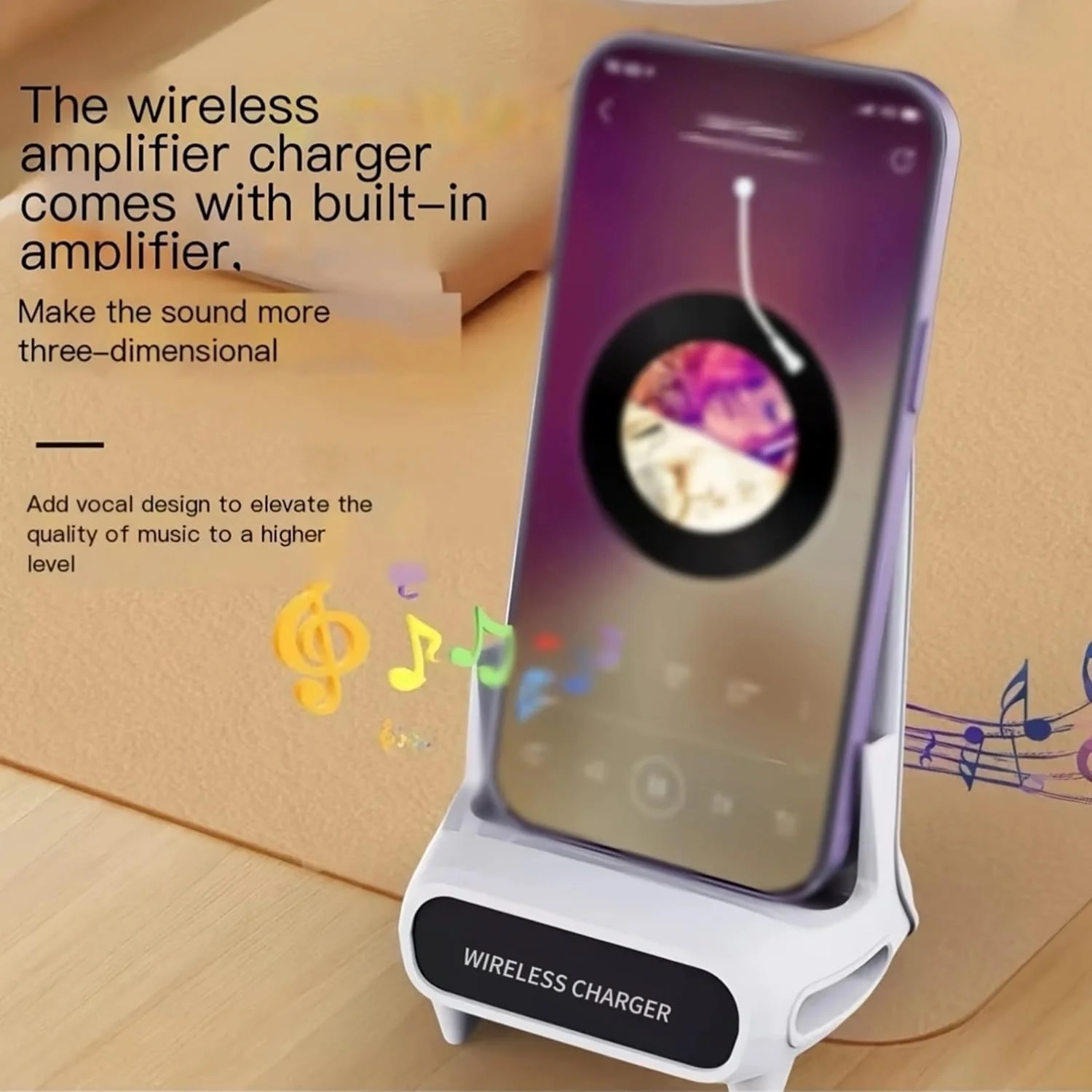 پایه شارژ بیسیم برای اندروید – شارژر سریع مغناطیسی با بلندگوی داخلی، صدای فراگیر سه بعدی، پورت USB-C | داک تلفن جمع و جور برای خانه، دفتر، میز کنار تخت | 15 وات دارای گواهی Qi (مشکی) پایه شارژ بیسیم برای اندروید – شارژر سریع مغناطیسی با بلندگوی داخلی، صدای فراگیر سه بعدی، پورت USB-C | داک تلفن جمع و جور برای خانه، دفتر، میز کنار تخت | 15 وات دارای گواهی Qi (مشکی)