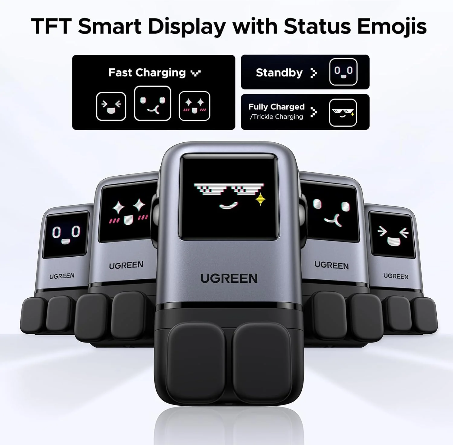 شارژر 100 واتی تایپ سی 4 پورت UGREEN UNO، آداپتور شارژ سریع دیواری Nexode GaN با نمایشگر LED جالب، آداپتور شارژ جمع و جور برای لپ تاپ MacBook/HP/Dell/Lenovo، iPhone 17 Pro Max، Galaxy S25 Ultra - مشکی شارژر 100 واتی تایپ سی 4 پورت UGREEN UNO، آداپتور شارژ سریع دیواری Nexode GaN با نمایشگر LED جالب، آداپتور شارژ جمع و جور برای لپ تاپ MacBook/HP/Dell/Lenovo، iPhone 17 Pro Max، Galaxy S25 Ultra - مشکی