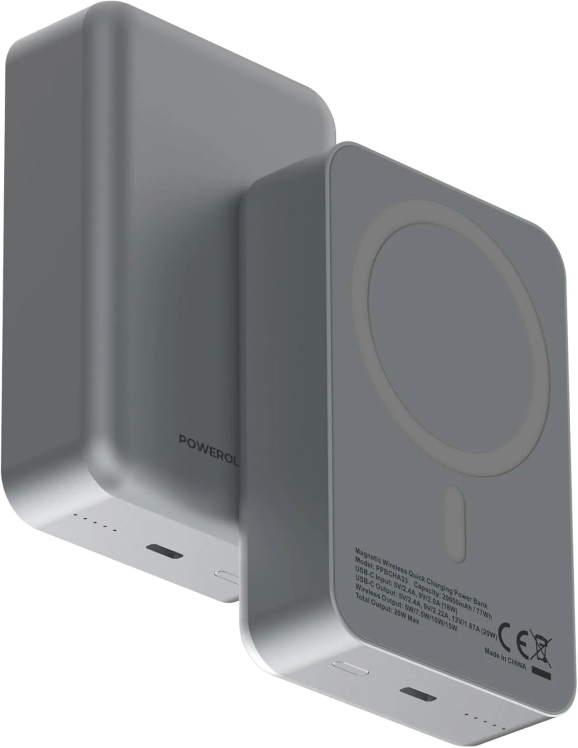 پاوربانک پاورولوژی 20000 میلی آمپر ساعت، سازگار با مگسیف، شارژر بیسیم قابل حمل با شارژ سریع، بسته باتری با خروجی بیسیم 15 واتی و شارژ سیمی PD 20 واتی تلفن همراه برای آیفون 12-17، سامسونگ پاوربانک پاورولوژی 20000 میلی آمپر ساعت، سازگار با مگسیف، شارژر بیسیم قابل حمل با شارژ سریع، بسته باتری با خروجی بیسیم 15 واتی و شارژ سیمی PD 20 واتی تلفن همراه برای آیفون 12-17، سامسونگ