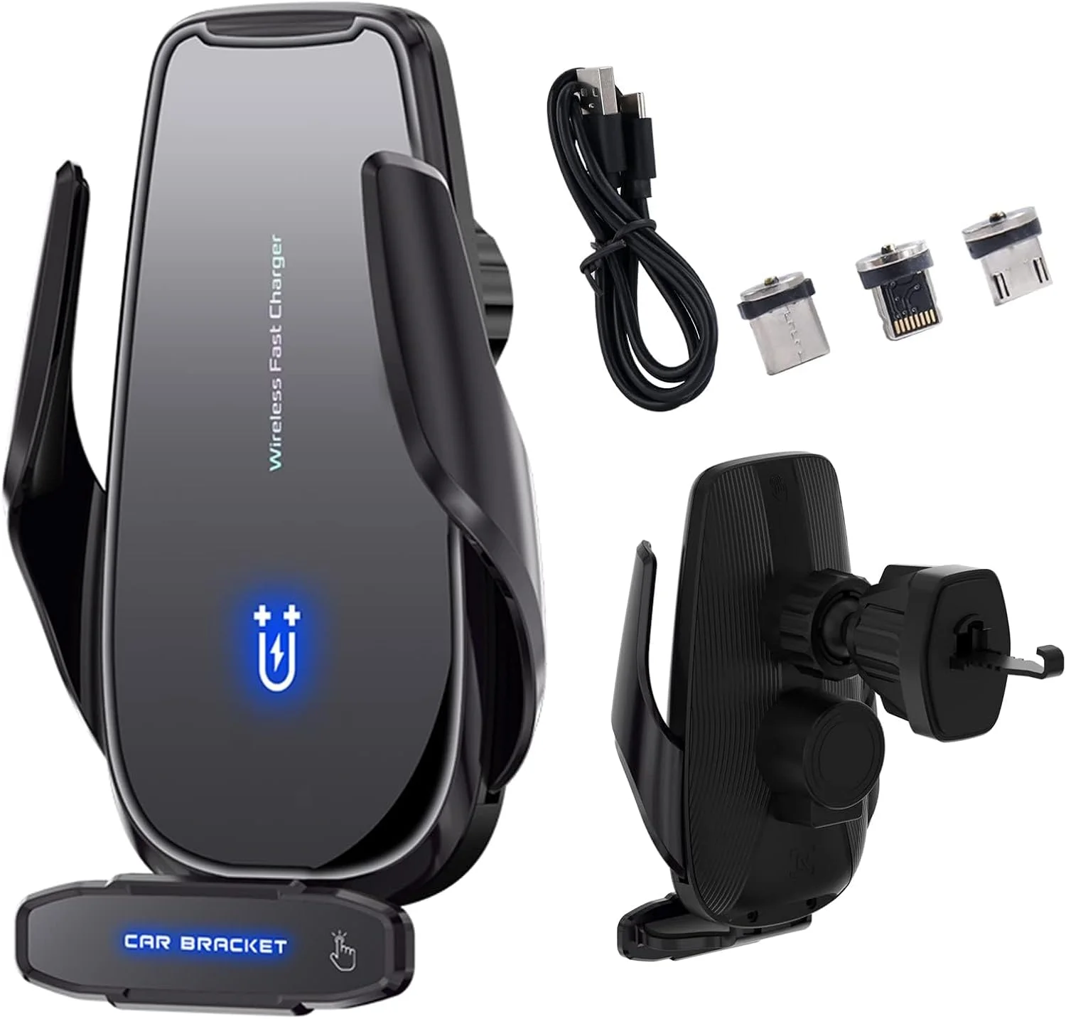 شارژر بیسیم خودرو NALACAL، پایه نگهدارنده با شارژ سریع و گیره اتوماتیک، پایه نگهدارنده گوشی هوشمند خودرو با القای کنترل دوگانه هوشمند 15 واتی، شارژ بیسیم سازگار با تمام گوشیهای هوشمند اندرویدی (مشکی) شارژر بیسیم خودرو NALACAL، پایه نگهدارنده با شارژ سریع و گیره اتوماتیک، پایه نگهدارنده گوشی هوشمند خودرو با القای کنترل دوگانه هوشمند 15 واتی، شارژ بیسیم سازگار با تمام گوشیهای هوشمند اندرویدی (مشکی)