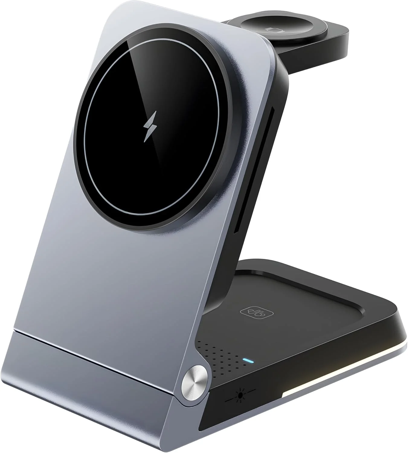 استند شارژر 3 در 1 Mag-Safe، برای اپل واچ و آیفون، استند شارژ القایی مناسب برای ایرپادز پرو 3 2، شارژر بیسیم برای سری آیفون 16 15 14 13 12 (مشکی) استند شارژر 3 در 1 Mag-Safe، برای اپل واچ و آیفون، استند شارژ القایی مناسب برای ایرپادز پرو 3 2، شارژر بیسیم برای سری آیفون 16 15 14 13 12 (مشکی)