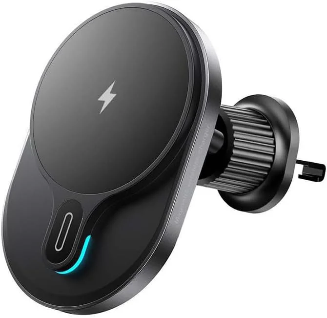 شارژر بیسیم مغناطیسی موبایل با قابلیت استفاده افقی و عمودی شارژر بیسیم مغناطیسی موبایل با قابلیت استفاده افقی و عمودی