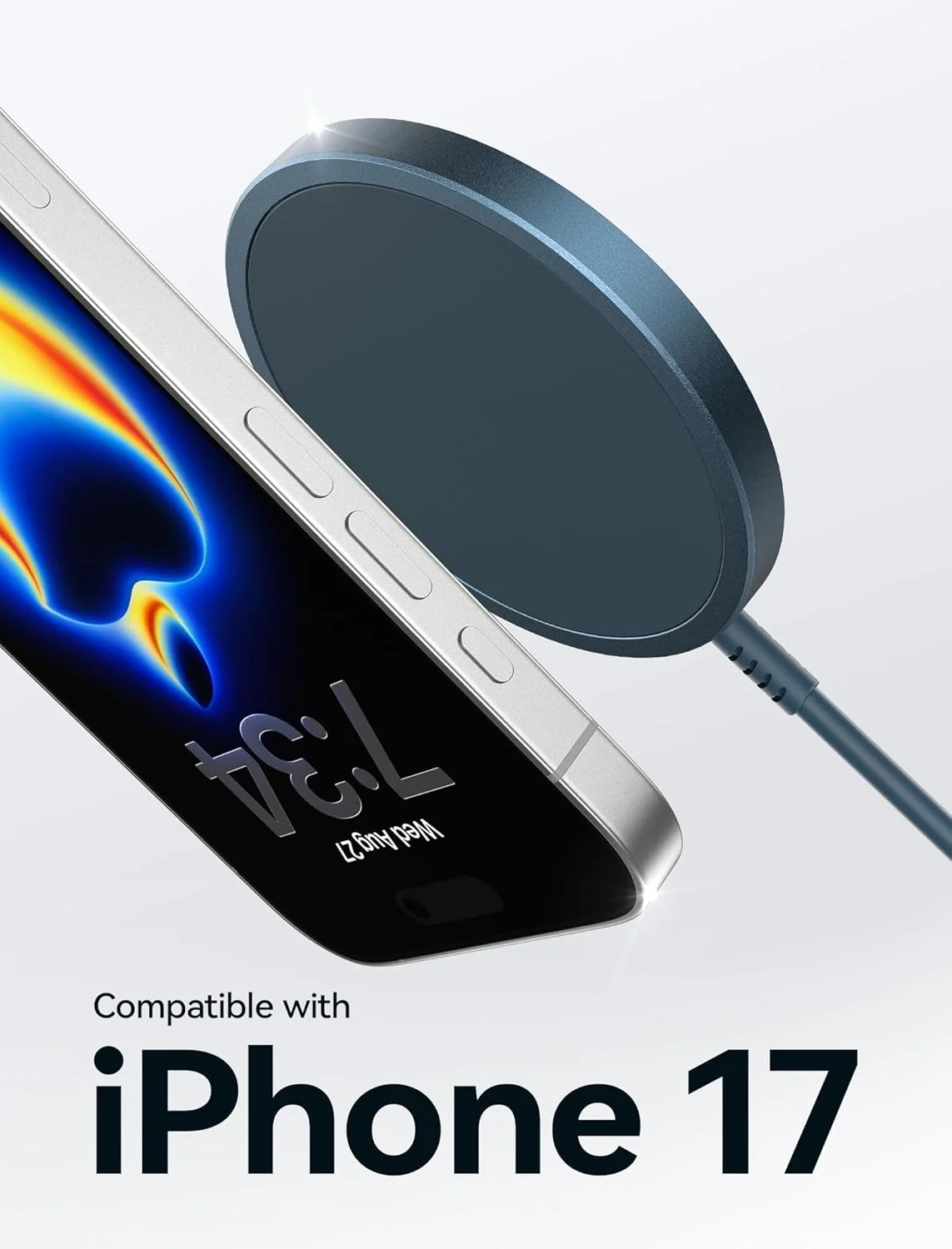 شارژر بیسیم مگسیف JSAUX، شارژر مغناطیسی سازگار با آیفون 16/16 پرو/16 پلاس/16 پرو مکس/آیفون 15 پرو مکس پلاس/آیفون سری 14 13 12، پد شارژ بیسیم، شارژر مگ (آبی) شارژر بیسیم مگسیف JSAUX، شارژر مغناطیسی سازگار با آیفون 16/16 پرو/16 پلاس/16 پرو مکس/آیفون 15 پرو مکس پلاس/آیفون سری 14 13 12، پد شارژ بیسیم، شارژر مگ (آبی)