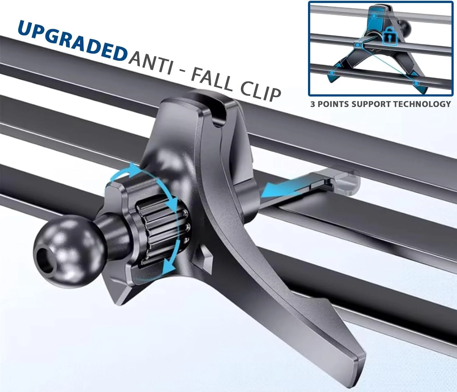 شارژر بیسیم مغناطیسی خودرو MagSafe با آداپتور فوقالعاده جمعوجور خودرو با شارژر سریع USB Type-C برای دریچه خودرو - رانندگی ایمن و بدون هندزفری شارژر بیسیم مغناطیسی خودرو MagSafe با آداپتور فوقالعاده جمعوجور خودرو با شارژر سریع USB Type-C برای دریچه خودرو - رانندگی ایمن و بدون هندزفری