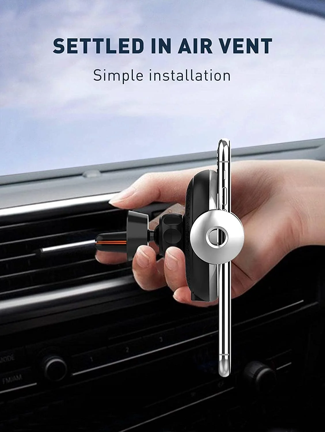 شارژر وایرلس 15 واتی LDNIO MA02 و هولدر خودرو با قابلیت چرخش 360 درجه و گیره اتوماتیک - مشکی شارژر وایرلس 15 واتی LDNIO MA02 و هولدر خودرو با قابلیت چرخش 360 درجه و گیره اتوماتیک - مشکی