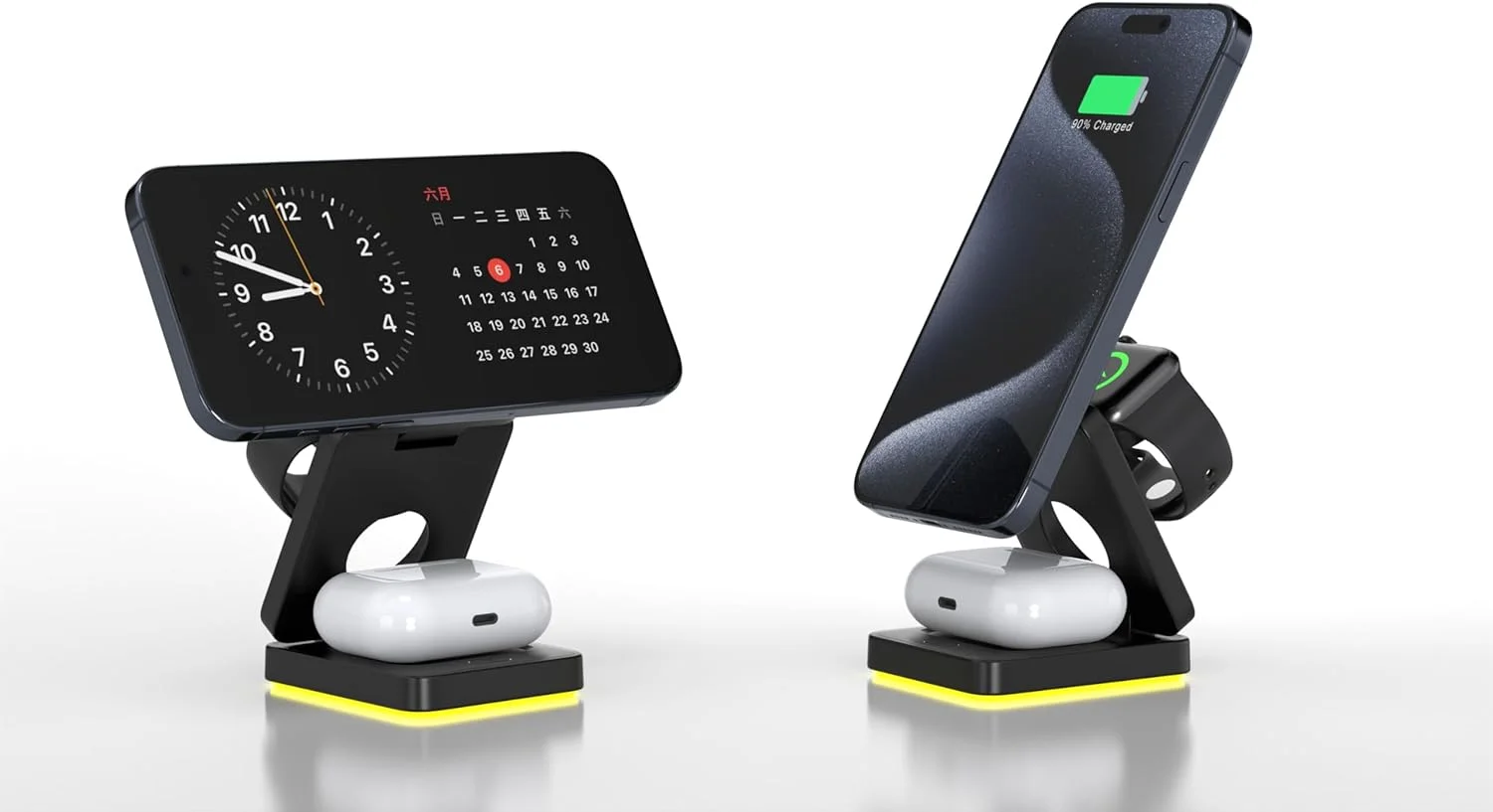 استند شارژ 3 در 1 برای دستگاه های اپل، استند شارژر مغناطیسی بی سیم 15 واتی سریعتر، استند شارژر بی سیم مغناطیسی برای سری آیفون 16 15 14 13 12، برای ایرپادز و آی واچ AE (مشکی) استند شارژ 3 در 1 برای دستگاه های اپل، استند شارژر مغناطیسی بی سیم 15 واتی سریعتر، استند شارژر بی سیم مغناطیسی برای سری آیفون 16 15 14 13 12، برای ایرپادز و آی واچ AE (مشکی)