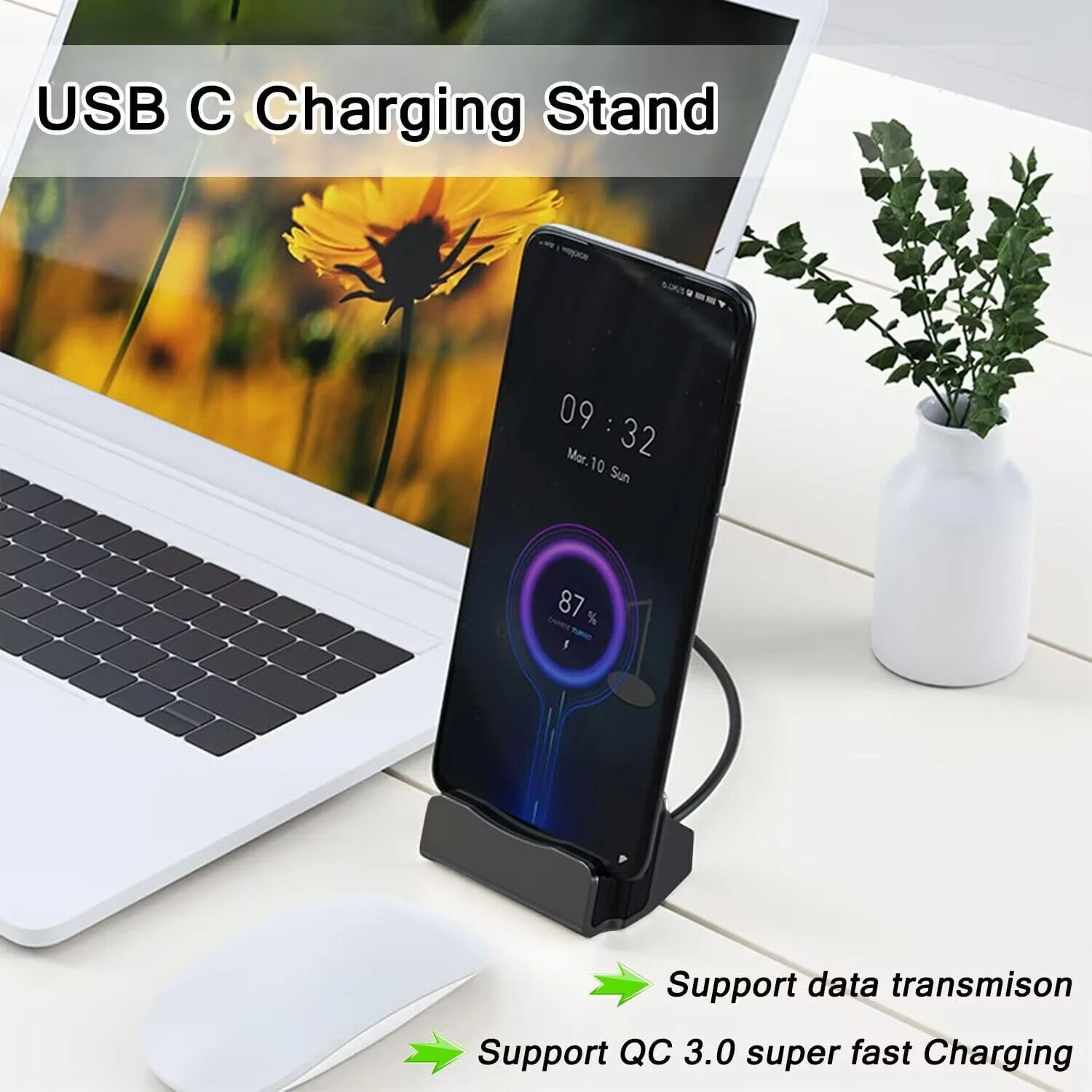 پایه شارژ رومیزی USB C، مناسب برای Samsung Galaxy S8, Note8, LG G5 G6 V20, HTC 10, Microsoft Lumia 950 XL, Google Pixel, OnePlus 5, BLU Vivo 5 پایه شارژ رومیزی USB C، مناسب برای Samsung Galaxy S8, Note8, LG G5 G6 V20, HTC 10, Microsoft Lumia 950 XL, Google Pixel, OnePlus 5, BLU Vivo 5
