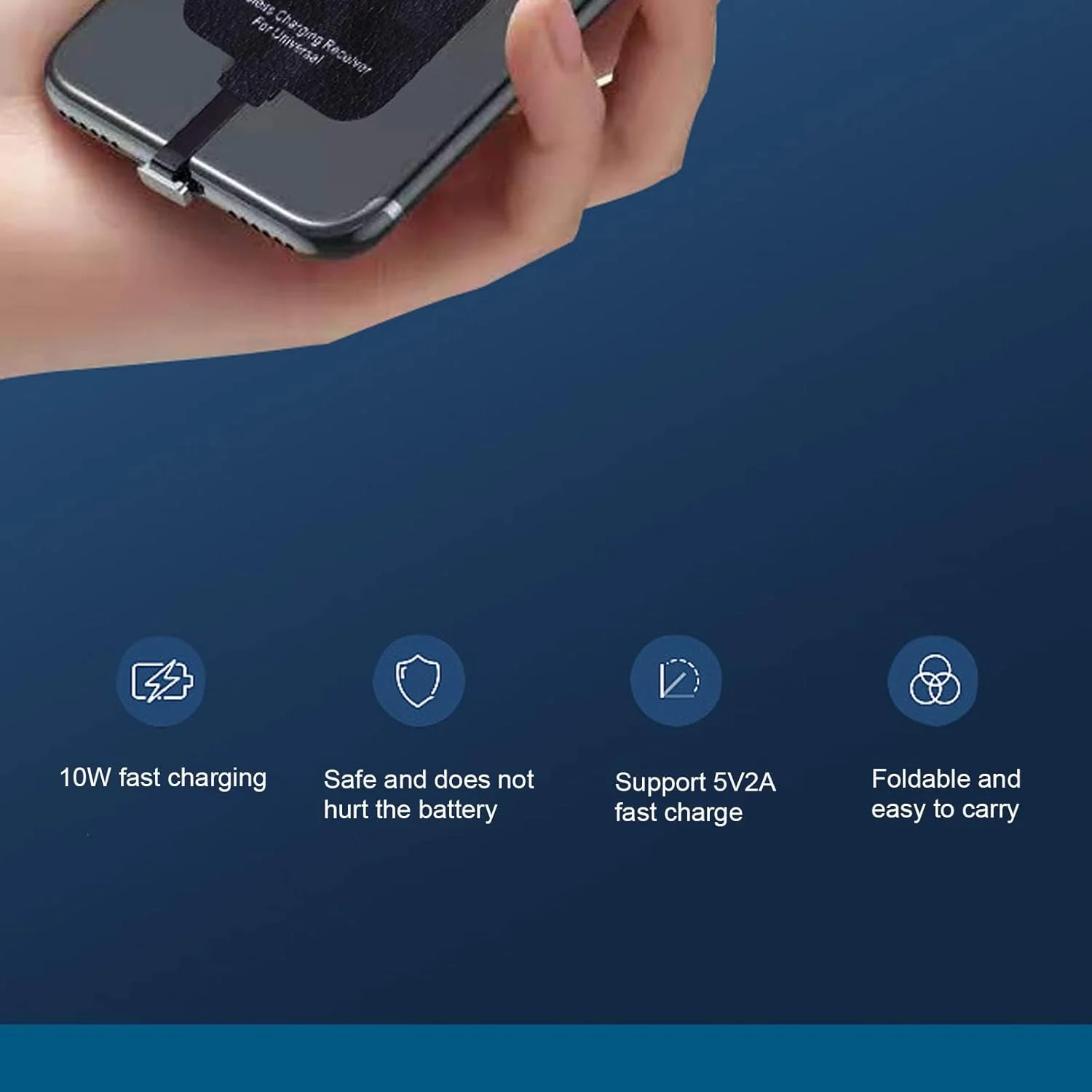 گیرنده Qi USB C بیوینر، ماژول شارژ بیسیم سریع و فوقالعاده باریک 10 واتی Type C، گیرنده بیسیم Qi برای تلفن Type C گیرنده Qi USB C بیوینر، ماژول شارژ بیسیم سریع و فوقالعاده باریک 10 واتی Type C، گیرنده بیسیم Qi برای تلفن Type C