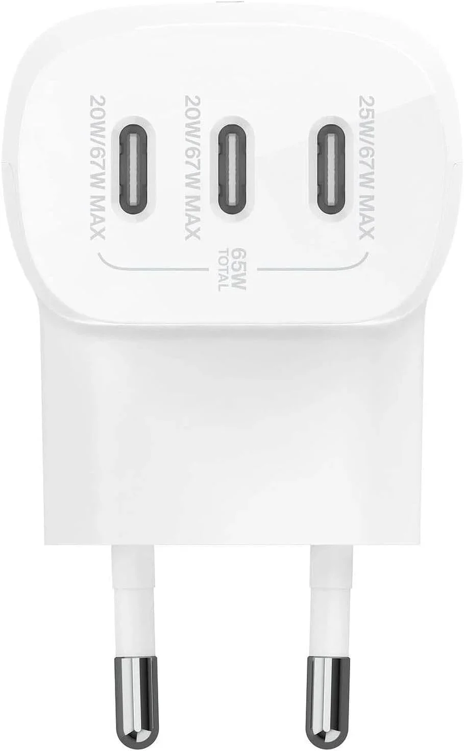 شارژر دیواری 3 پورت USB-C بلکین BoostCharge با PPS 67W، شارژر سریع USB-C PD 3.1 برای سری آیفون 16، مک بوک پرو، ایرپادز، گلکسی و غیره، شامل کابل USB-C به USB-C شارژر دیواری 3 پورت USB-C بلکین BoostCharge با PPS 67W، شارژر سریع USB-C PD 3.1 برای سری آیفون 16، مک بوک پرو، ایرپادز، گلکسی و غیره، شامل کابل USB-C به USB-C