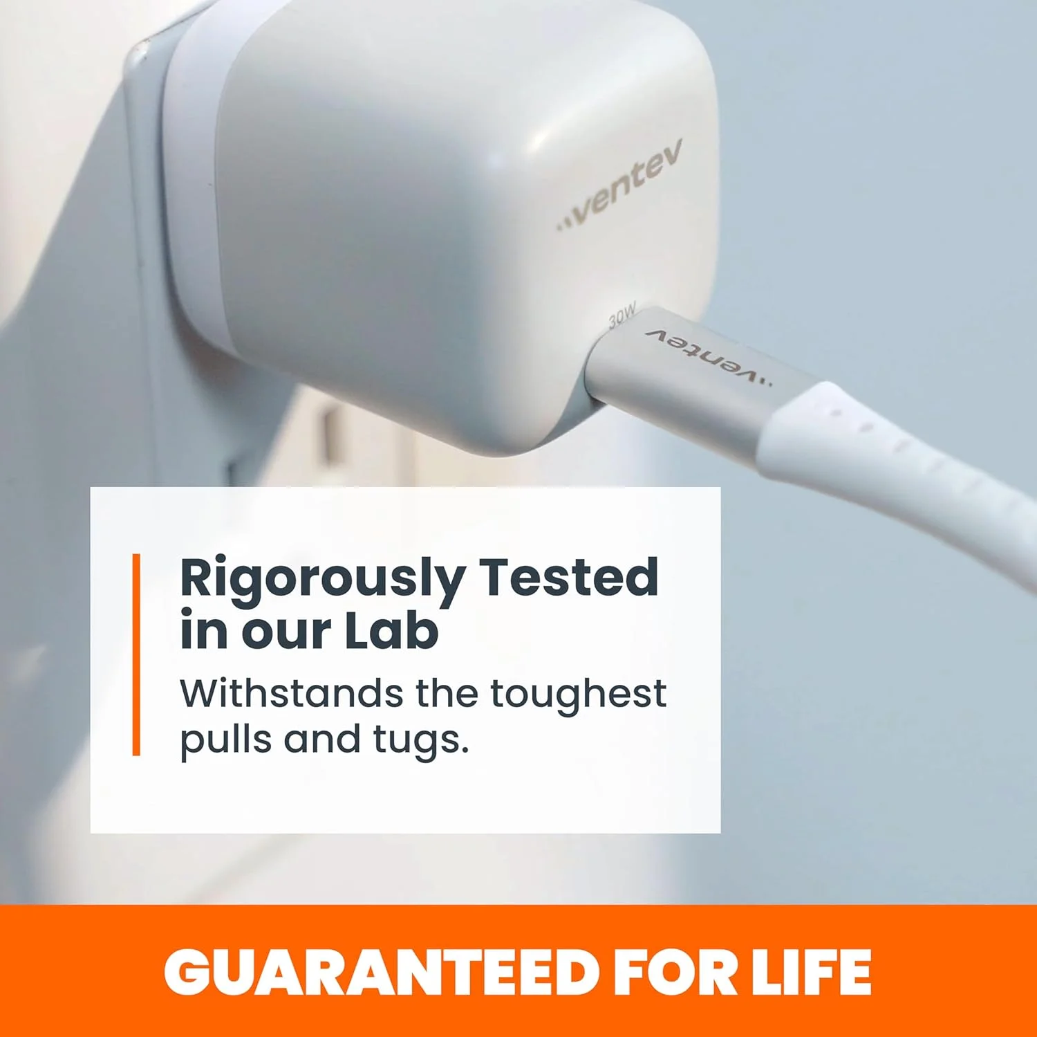 شارژر دیواری 30 واتی USB-C ون‌تِو به همراه کابل USB-C به طول 3.3 فوت برای آیفون 17، پرو، پرو مکس و ایر، آیفون های 16-15، ایرپادز پرو، آیپد پرو، آیپد ایر، پیکسل 9، سامسونگ گلکسی S25 Ultra