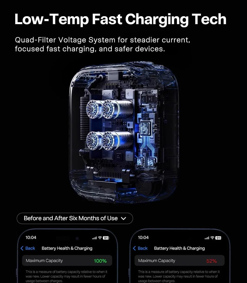 شارژر جمعشونده USB C مدل TORRAS FlexLine 67W، شارژ سریع برای آیفون، کابل USB C GaN Ⅲ با پورت دوگانه برای مکبوک پرو/ایر، آیپد، سامسونگ گلکسی S25 Ultra/آیفون، طول 100 سانتیمتر شارژر جمعشونده USB C مدل TORRAS FlexLine 67W، شارژ سریع برای آیفون، کابل USB C GaN Ⅲ با پورت دوگانه برای مکبوک پرو/ایر، آیپد، سامسونگ گلکسی S25 Ultra/آیفون، طول 100 سانتیمتر