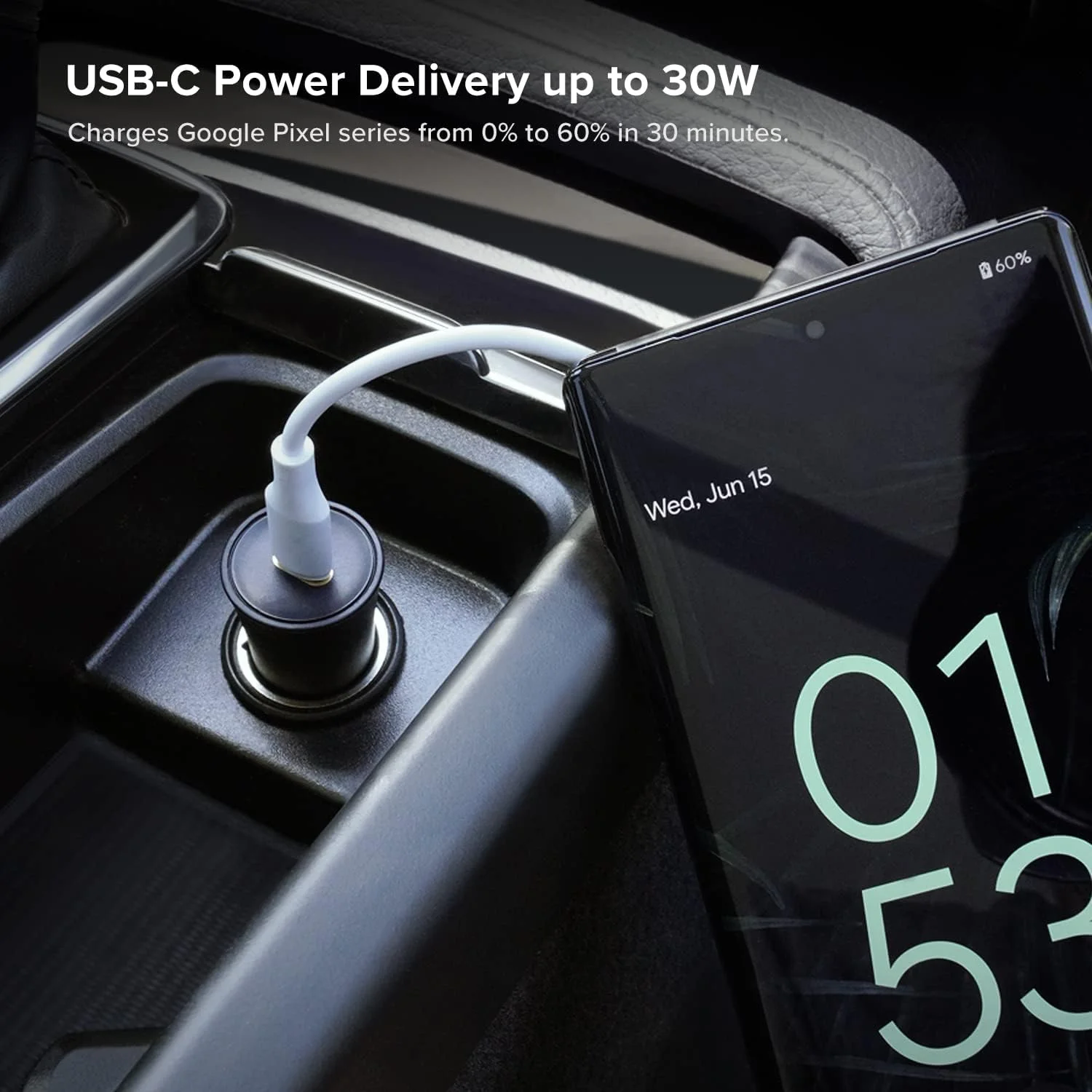 شارژر فندکی 30 واتی iOttie RapidVolt. آداپتور شارژ سریع USB-C سازگار با گوشی های سامسونگ و اپل و تبلت ها