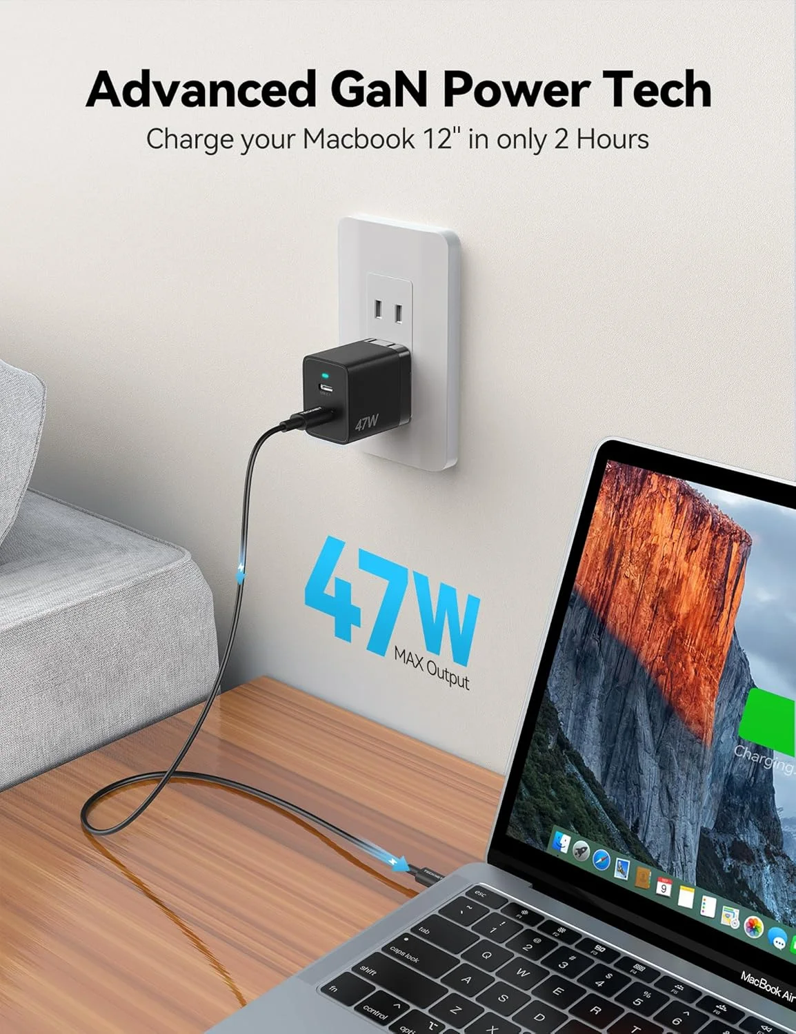 شارژر USB C تکنت، شارژر سریع 47 واتی GaN PD3.0، شارژر دیواری تاشو دوگانه USB C سازگار با سری آیفون 17/16/15/14، سامسونگ S23، آیپد پرو، پیکسل، سوییچ شارژر USB C تکنت، شارژر سریع 47 واتی GaN PD3.0، شارژر دیواری تاشو دوگانه USB C سازگار با سری آیفون 17/16/15/14، سامسونگ S23، آیپد پرو، پیکسل، سوییچ