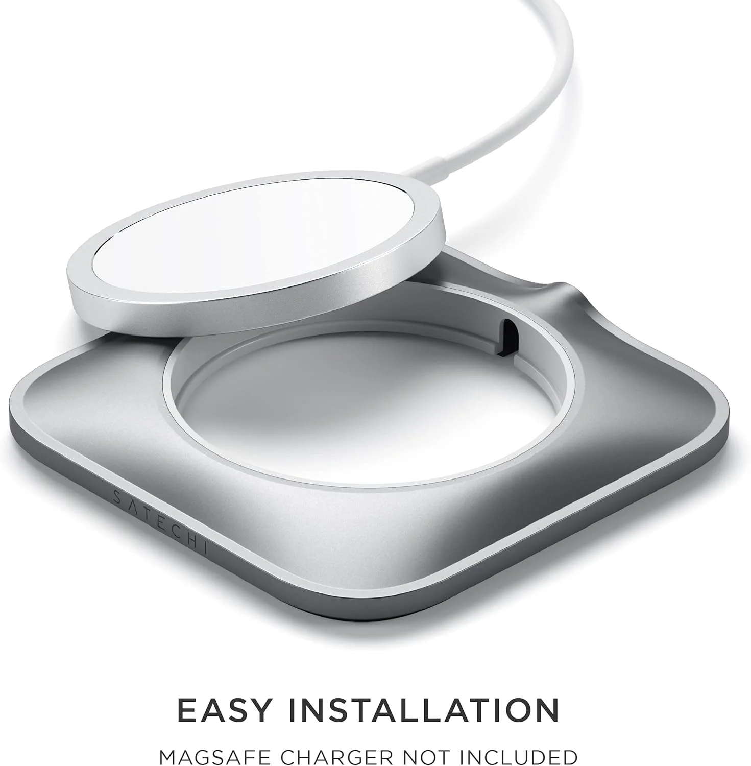 پایه آلومینیومی SATECHI برای شارژر Magsafe - شارژر شامل نمی شود - برای آیفون 14 پرو مکس/14 پرو/14/14 پلاس/13 پرو مکس/13 پرو/13 مینی/13/12 پرو مکس/12 پرو/12 مینی/12