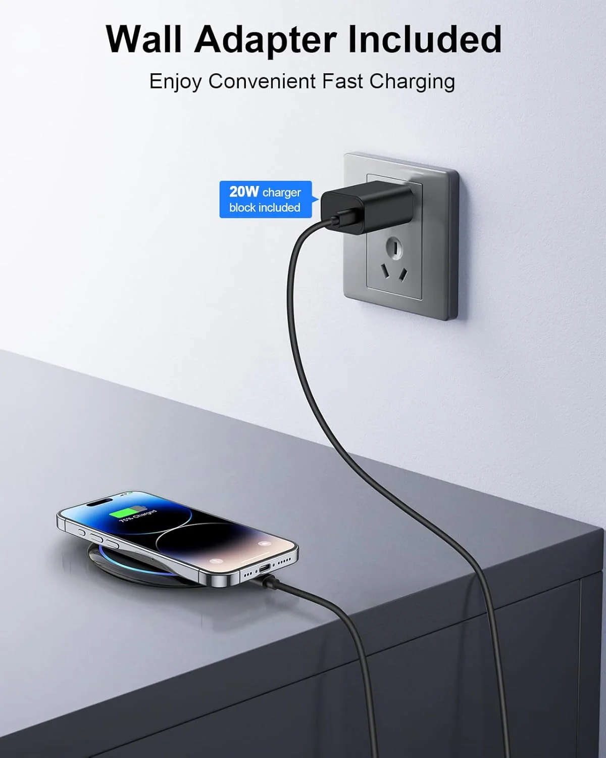 پد شارژر بی سیم سریع NANAMI، پد شارژ 7.5 واتی دارای گواهی Qi با آداپتور PD3.0 شارژر USB برای آیفون 17/17 Air/17 Pro/17 Pro Max/16/15/14/13/12/Airpods 2، 10 واتی برای سامسونگ S25 S24 S23 S22 S21/Note 20 پد شارژر بی سیم سریع NANAMI، پد شارژ 7.5 واتی دارای گواهی Qi با آداپتور PD3.0 شارژر USB برای آیفون 17/17 Air/17 Pro/17 Pro Max/16/15/14/13/12/Airpods 2، 10 واتی برای سامسونگ S25 S24 S23 S22 S21/Note 20