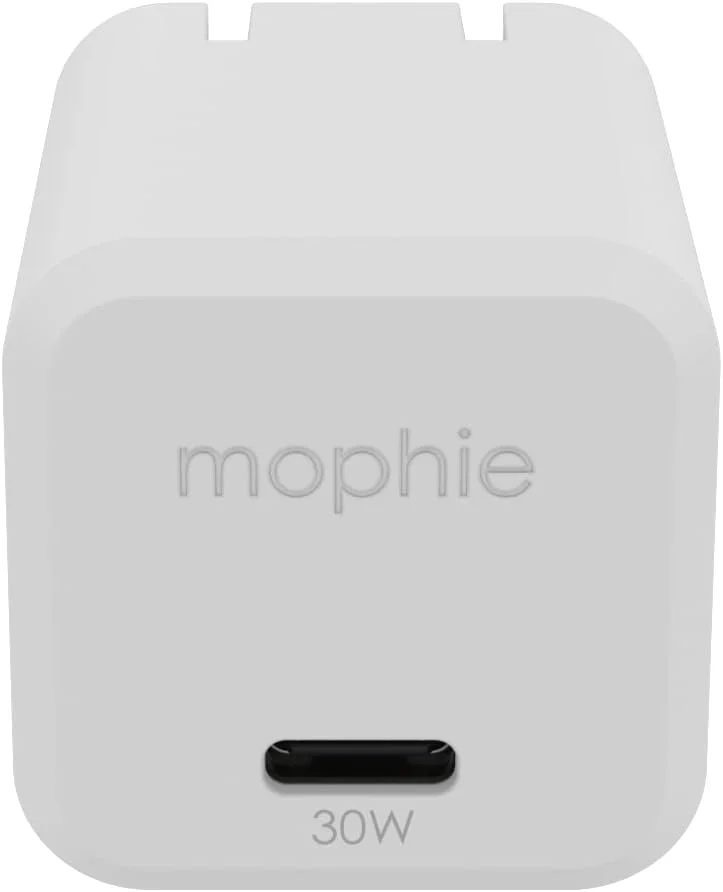 شارژر دیواری Mophie speedport 30 USB-C GaN 30W، شارژر سریع، جمع و جور و تاشو برای MacBook Pro 13، Samsung Galaxy S25/S24، iPhone 17/16/14/14 Pro، Google Pixel 10 و غیره - سفید شارژر دیواری Mophie speedport 30 USB-C GaN 30W، شارژر سریع، جمع و جور و تاشو برای MacBook Pro 13، Samsung Galaxy S25/S24، iPhone 17/16/14/14 Pro، Google Pixel 10 و غیره - سفید
