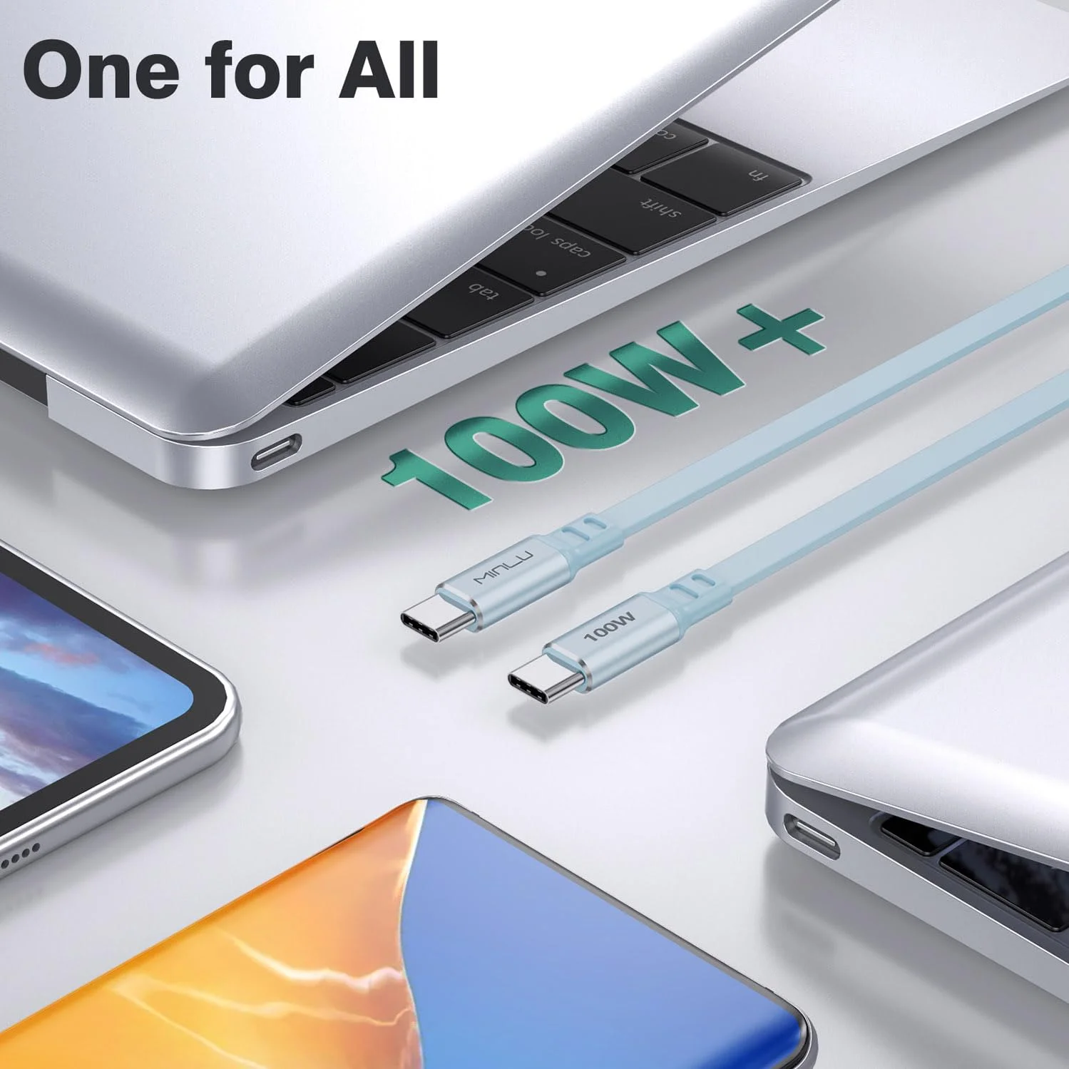 کابل جمعشونده USB C به USB C مینلو (1.2 متری، 2 عددی)، کابل شارژ سریع 100 واتی USB Type C به C برای سری آیفون 16/15، مکبوک پرو 2020، آیپد ایر 4، سامسونگ Ultra/S24/S23 و غیره کابل جمعشونده USB C به USB C مینلو (1.2 متری، 2 عددی)، کابل شارژ سریع 100 واتی USB Type C به C برای سری آیفون 16/15، مکبوک پرو 2020، آیپد ایر 4، سامسونگ Ultra/S24/S23 و غیره