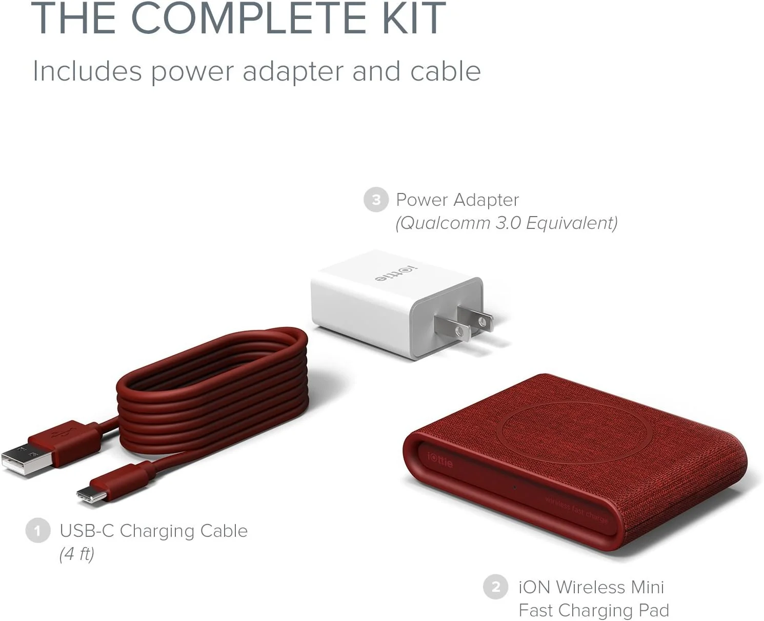 پد شارژ سریع بی سیم کوچک iOttie iON || شارژر دارای گواهی Qi با توان 7.5 وات برای آیفون XS Max R 8 Plus و توان 10 وات برای سامسونگ گلکسی S10 E S9 S8 Plus Edge، Note 9 | شامل کابل USB C و آداپتور AC | روبی پد شارژ سریع بی سیم کوچک iOttie iON || شارژر دارای گواهی Qi با توان 7.5 وات برای آیفون XS Max R 8 Plus و توان 10 وات برای سامسونگ گلکسی S10 E S9 S8 Plus Edge، Note 9 | شامل کابل USB C و آداپتور AC | روبی