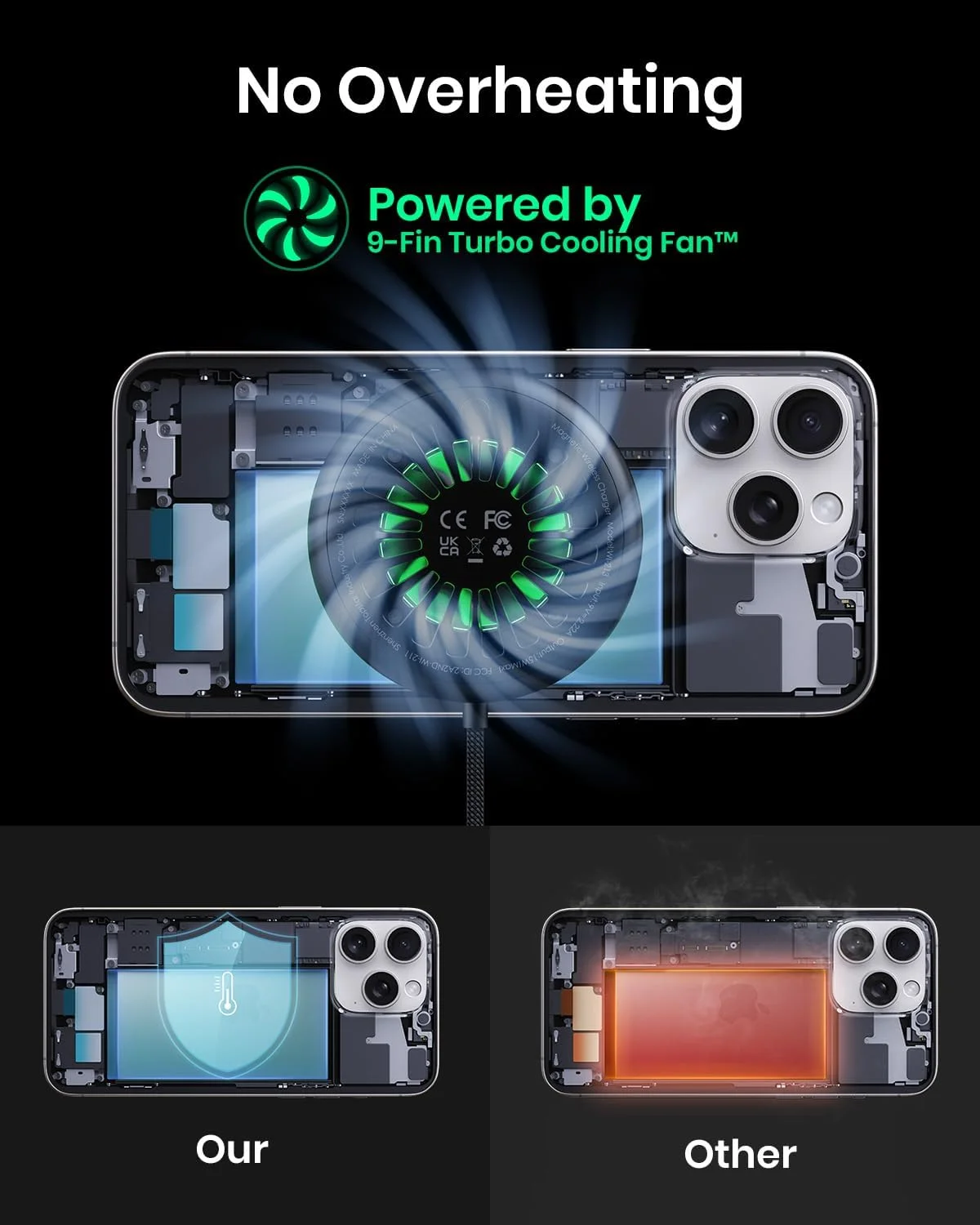 شارژر بیسیم INIU، پایه شارژر بیسیم مغناطیسی 15 واتی با شارژ سریع، ایستگاه شارژ بیسیم ضروری مسافرتی با نور تطبیقی مناسب خواب، برای سری آیفون 16/15/14/13/12، ایرپاد شارژر بیسیم INIU، پایه شارژر بیسیم مغناطیسی 15 واتی با شارژ سریع، ایستگاه شارژ بیسیم ضروری مسافرتی با نور تطبیقی مناسب خواب، برای سری آیفون 16/15/14/13/12، ایرپاد