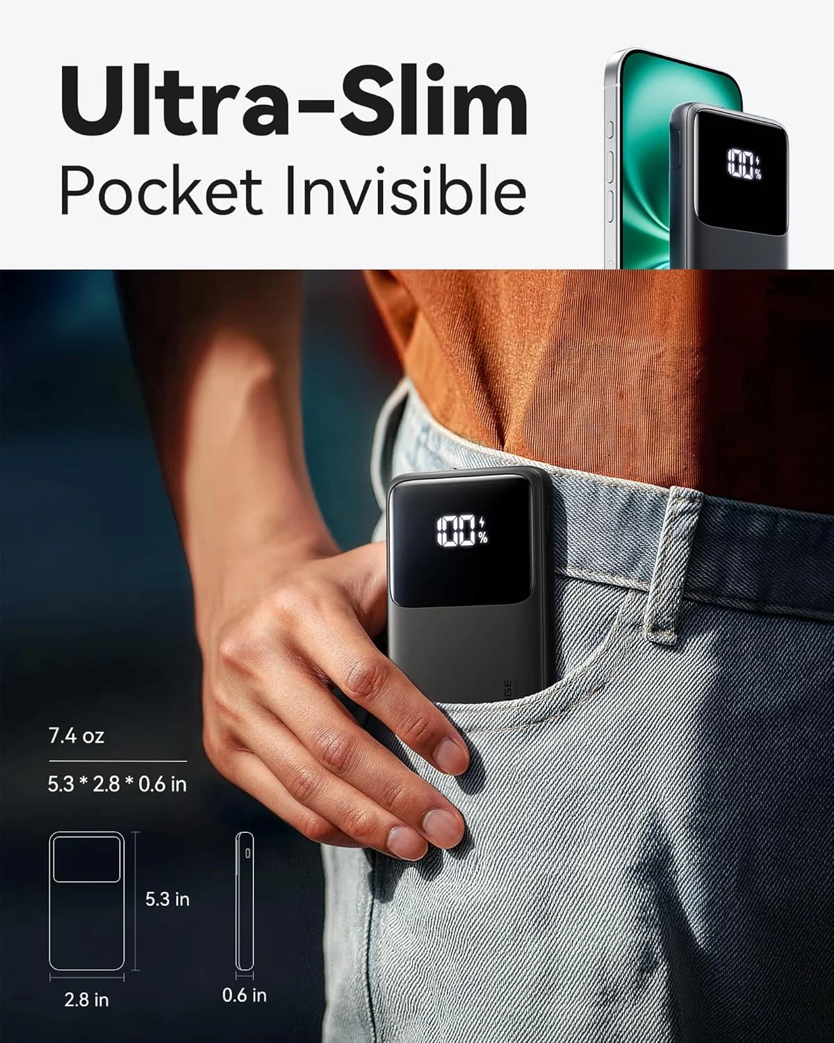 شارژر همراه INIU، باریکترین شارژ سریع 10000 میلیآمپر ساعت USB C ورودی/خروجی پاور بانک، 22.5 وات PD3.0 QC4+ بسته باتری، شارژر تلفن همراه برای آیفون 16 15 14 13 12 پرو سامسونگ S22 S21 گوگل ایرپاد آیپد شارژر همراه INIU، باریکترین شارژ سریع 10000 میلیآمپر ساعت USB C ورودی/خروجی پاور بانک، 22.5 وات PD3.0 QC4+ بسته باتری، شارژر تلفن همراه برای آیفون 16 15 14 13 12 پرو سامسونگ S22 S21 گوگل ایرپاد آیپد