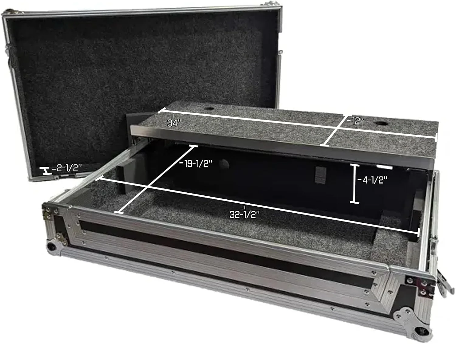 کیف حمل کنترلر دیجی Harmony Cases HCRANEFOURWLT سازگار با Rane Four Advanced به همراه سینی لپتاپ، چرخ و فوم قابل تنظیم، قفل فرورفته و سختافزار با روکش کروم برای محافظت کیف حمل کنترلر دیجی Harmony Cases HCRANEFOURWLT سازگار با Rane Four Advanced به همراه سینی لپتاپ، چرخ و فوم قابل تنظیم، قفل فرورفته و سختافزار با روکش کروم برای محافظت