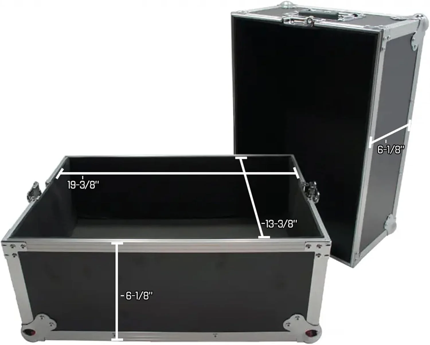 کیف حمل و نقل هارمونی آدیو مدل HCLPHWE چرخ دار و دسته دار مناسب برای 100 صفحه گرامافون