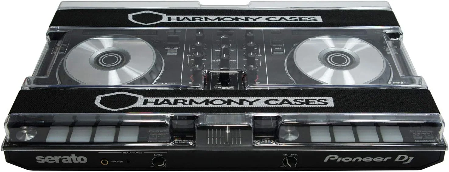 کاور محافظ پلاستیکی سخت پلی کربنات Harmony Audio Cases HC-DC1 مناسب برای محافظت از تجهیزات دی جی و سازگار با کنترلر Pioneer DDJ-SR2 (شامل نوارهای کشی)