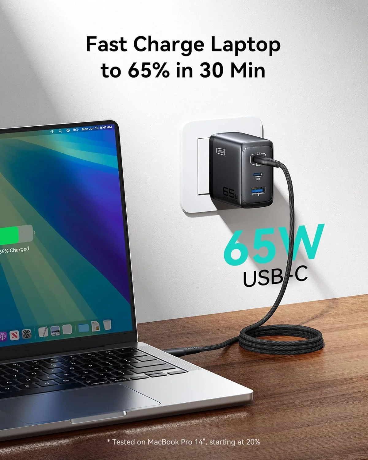 آداپتور شارژر USB C اینیو، شارژ سریع 65 واتی PD با 3 پورت، شارژر دیواری Type C جمع و جور با دوشاخه تاشو، فناوری GaN، برای مک بوک پرو/ایر، آیفون 17، سامسونگ S25، آیپد پرو، لپ تاپ، دستگاه های متعدد و غیره آداپتور شارژر USB C اینیو، شارژ سریع 65 واتی PD با 3 پورت، شارژر دیواری Type C جمع و جور با دوشاخه تاشو، فناوری GaN، برای مک بوک پرو/ایر، آیفون 17، سامسونگ S25، آیپد پرو، لپ تاپ، دستگاه های متعدد و غیره