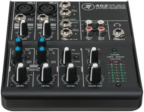 میکسر فوق فشرده 4 کاناله Mackie 402VLZ4 با پری امپ های Onyx با کیفیت بالا